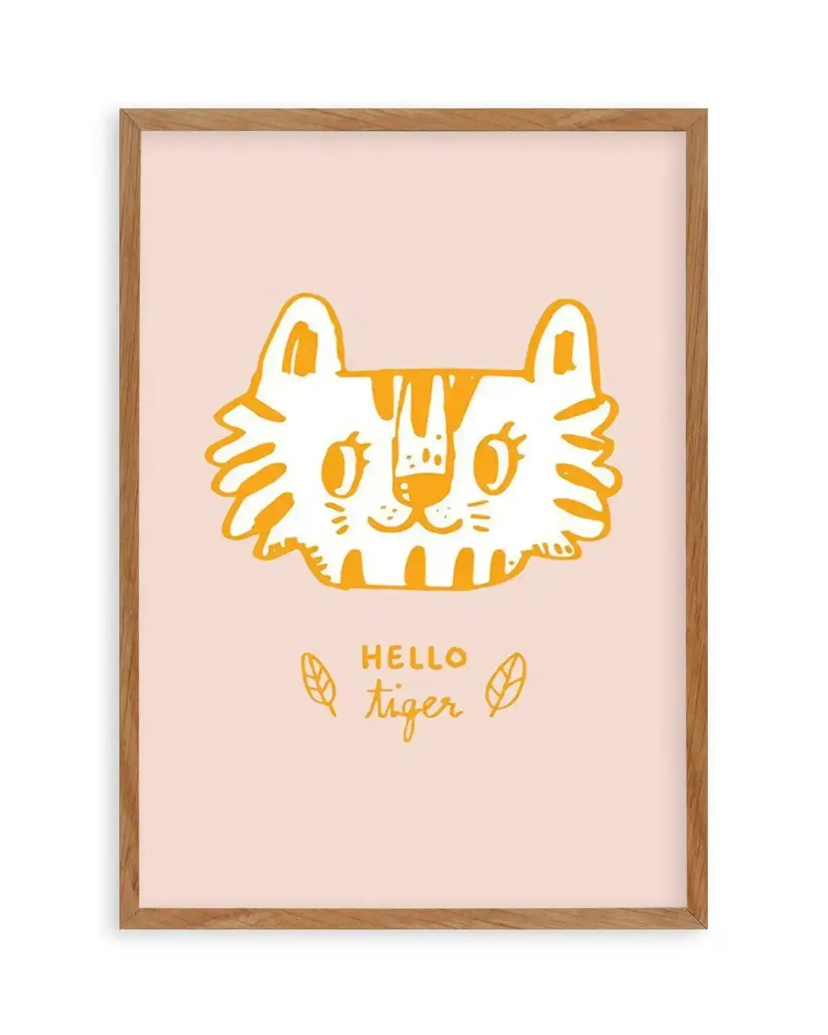 Hello Tiger Art Print from Olive et Oriel where you can shop wallpaper and artworks online