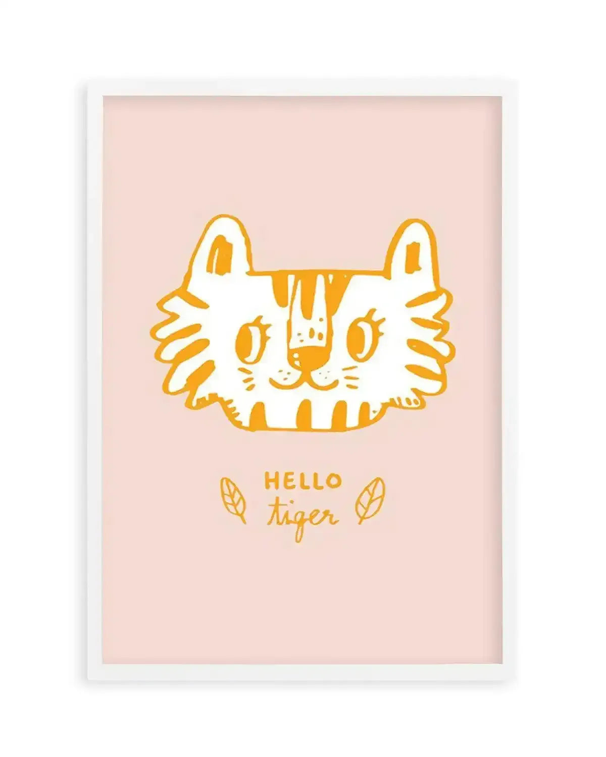 Hello Tiger Art Print from Olive et Oriel where you can shop wallpaper and artworks online