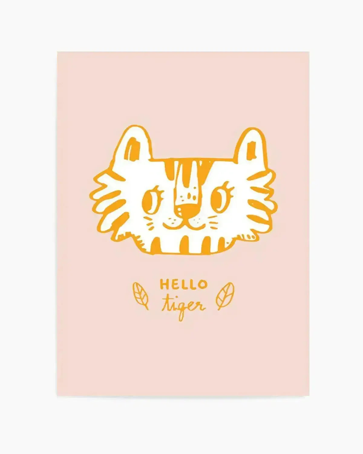 Hello Tiger Art Print from Olive et Oriel where you can shop wallpaper and artworks online