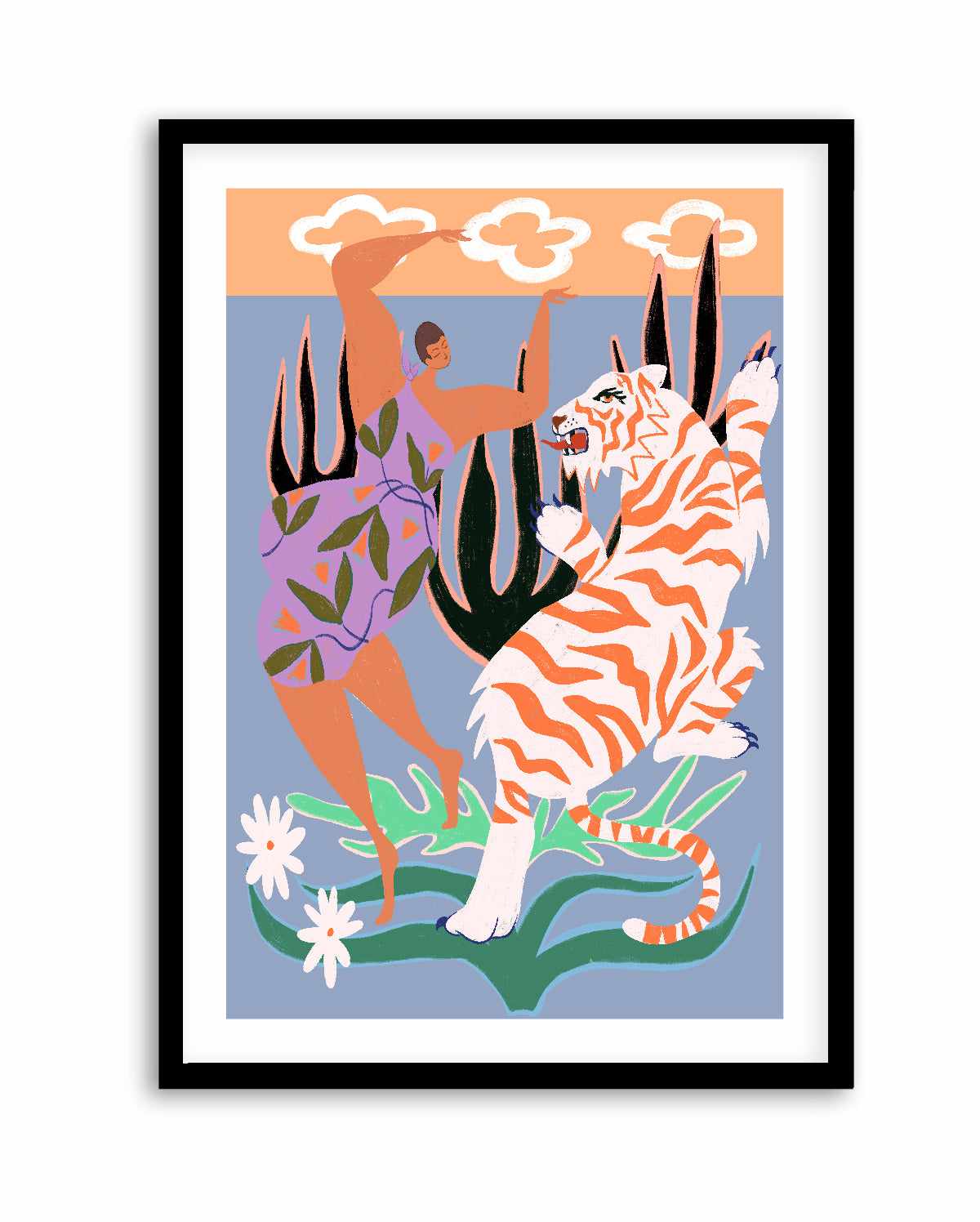 Hello Tiger by Arty Guava | Art Print from Olive et Oriel where you can shop wallpaper and artworks online