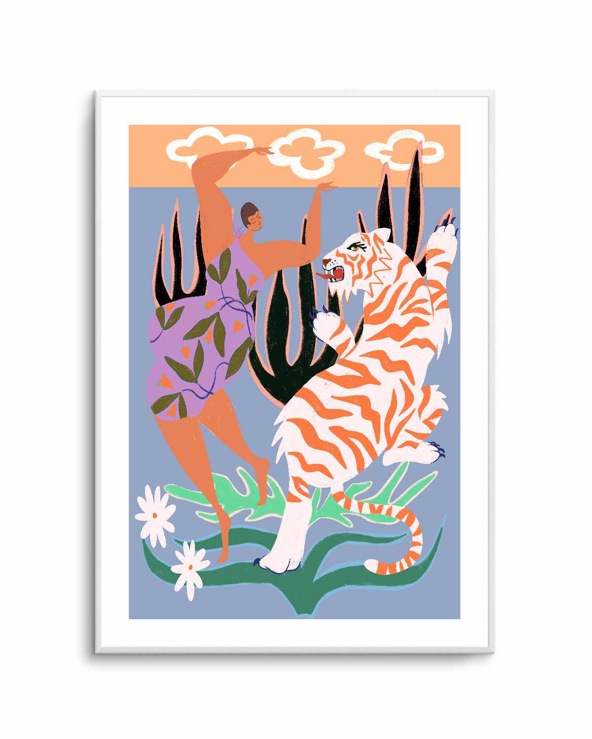 Hello Tiger by Arty Guava | Art Print from Olive et Oriel where you can shop wallpaper and artworks online