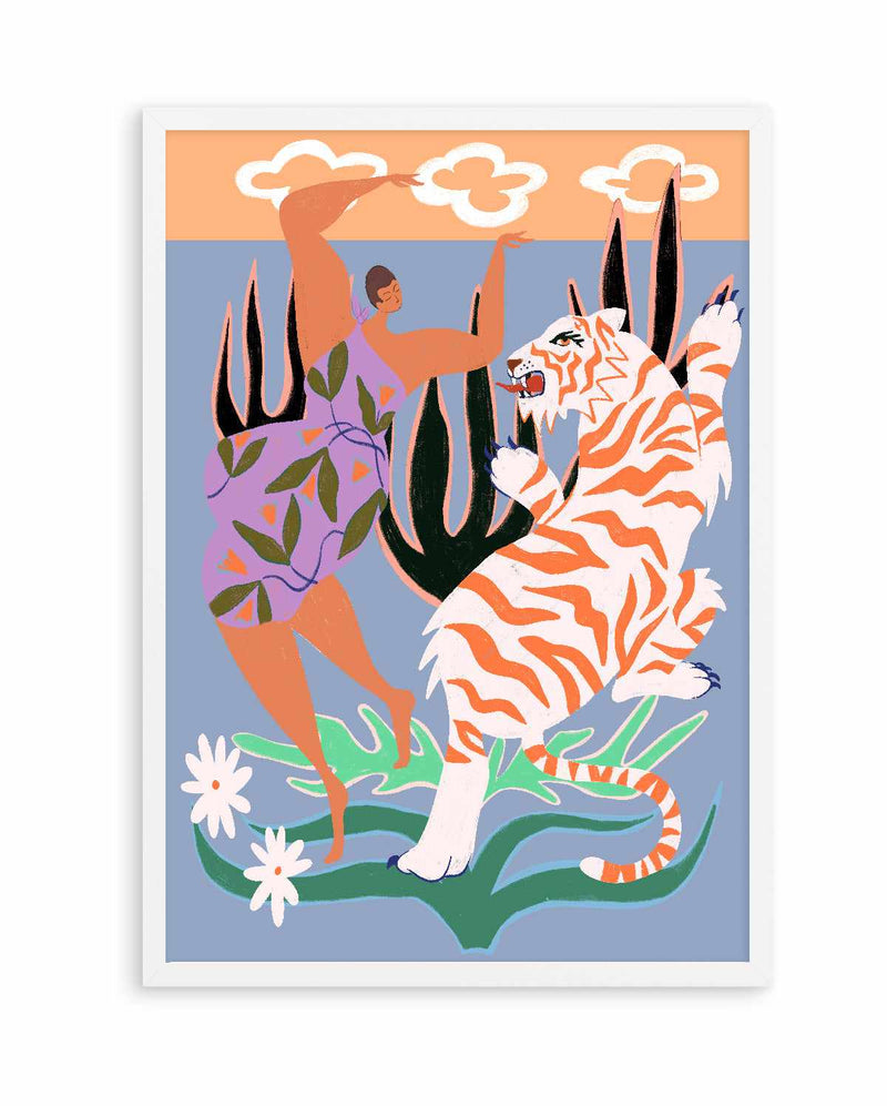 Hello Tiger by Arty Guava | Art Print
