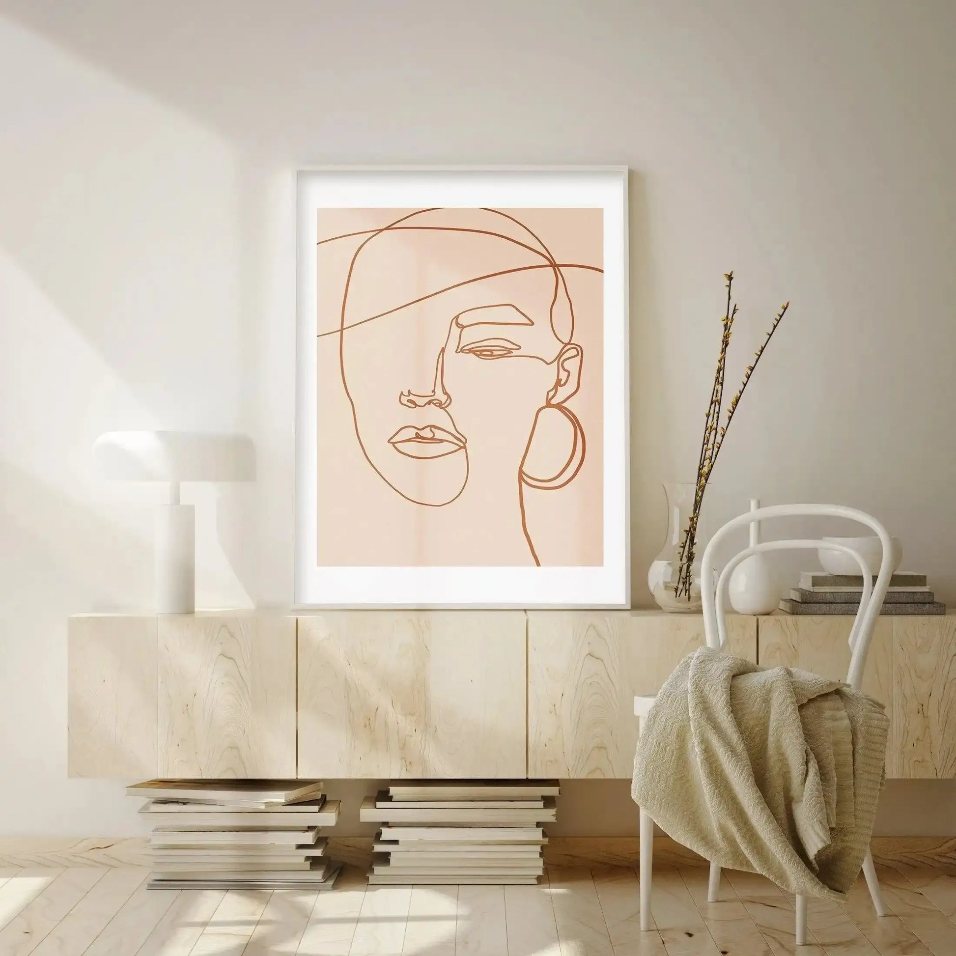 Her Contours II | Terracotta Art Print-Buy-Bohemian-Wall-Art-Print-And-Boho-Pictures-from-Olive-et-Oriel-Bohemian-Wall-Art-Print-And-Boho-Pictures-And-Also-Boho-Abstract-Art-Paintings-On-Canvas-For-A-Girls-Bedroom-Wall-Decor-Collection-of-Boho-Style-Feminine-Art-Poster-and-Framed-Artwork-Update-Your-Home-Decorating-Style-With-These-Beautiful-Wall-Art-Prints-Australia