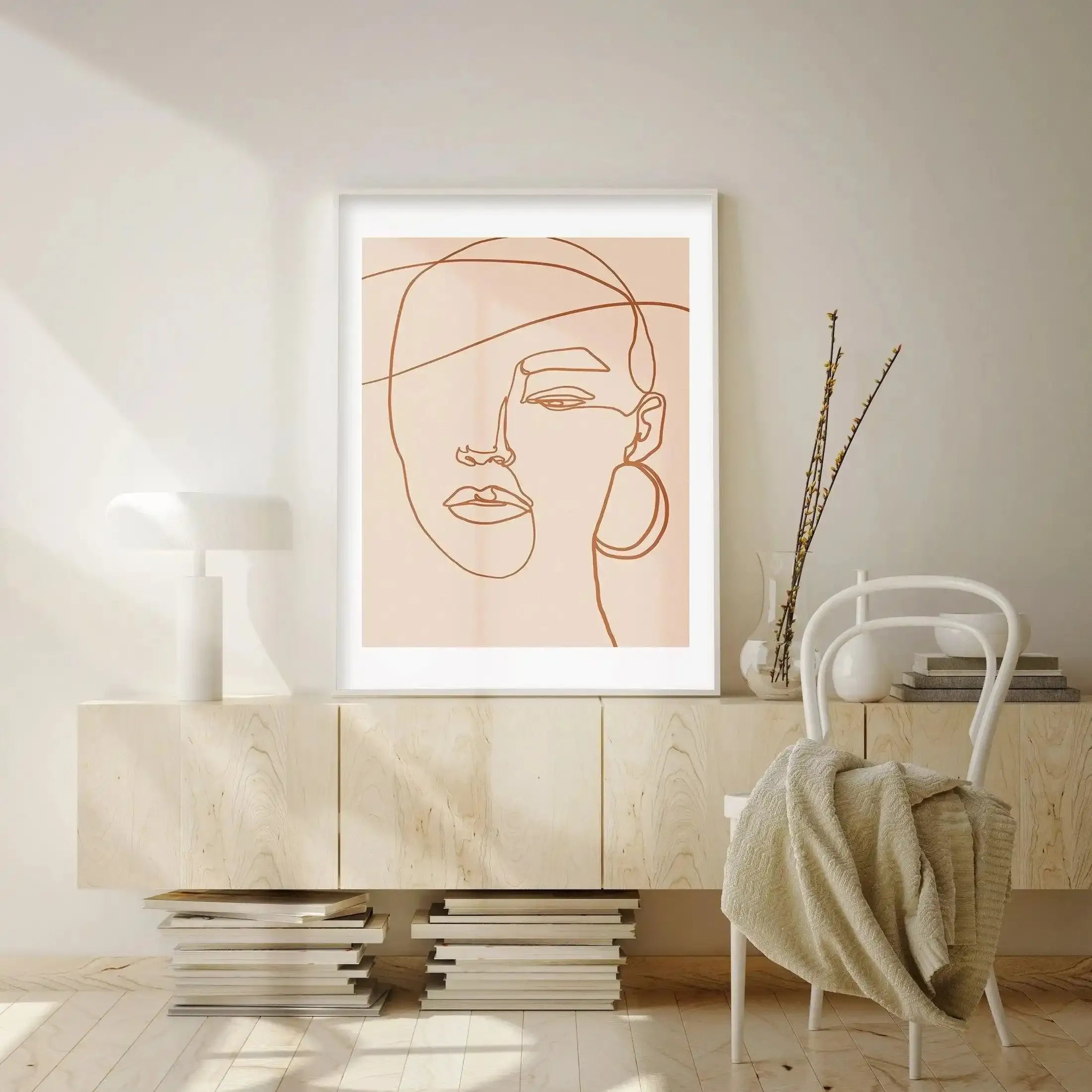 Her Contours II | Terracotta Art Print-Buy-Bohemian-Wall-Art-Print-And-Boho-Pictures-from-Olive-et-Oriel-Bohemian-Wall-Art-Print-And-Boho-Pictures-And-Also-Boho-Abstract-Art-Paintings-On-Canvas-For-A-Girls-Bedroom-Wall-Decor-Collection-of-Boho-Style-Feminine-Art-Poster-and-Framed-Artwork-Update-Your-Home-Decorating-Style-With-These-Beautiful-Wall-Art-Prints-Australia