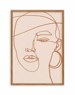 Her Contours II | Terracotta Art Print