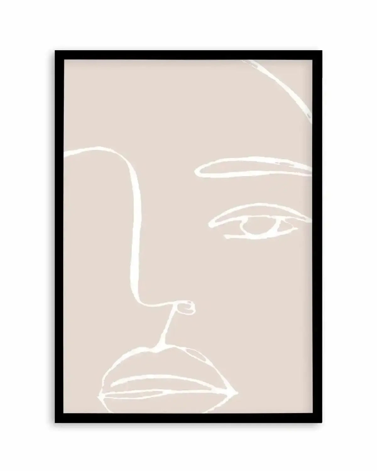 Her Face | Line Art Art Print from Olive et Oriel where you can shop wallpaper and artworks online