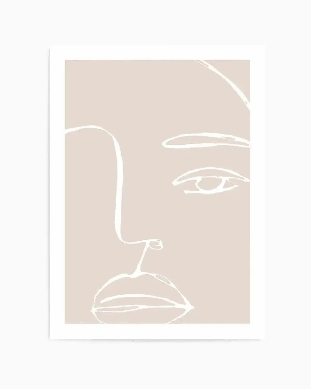 Her Face | Line Art Art Print from Olive et Oriel where you can shop wallpaper and artworks online