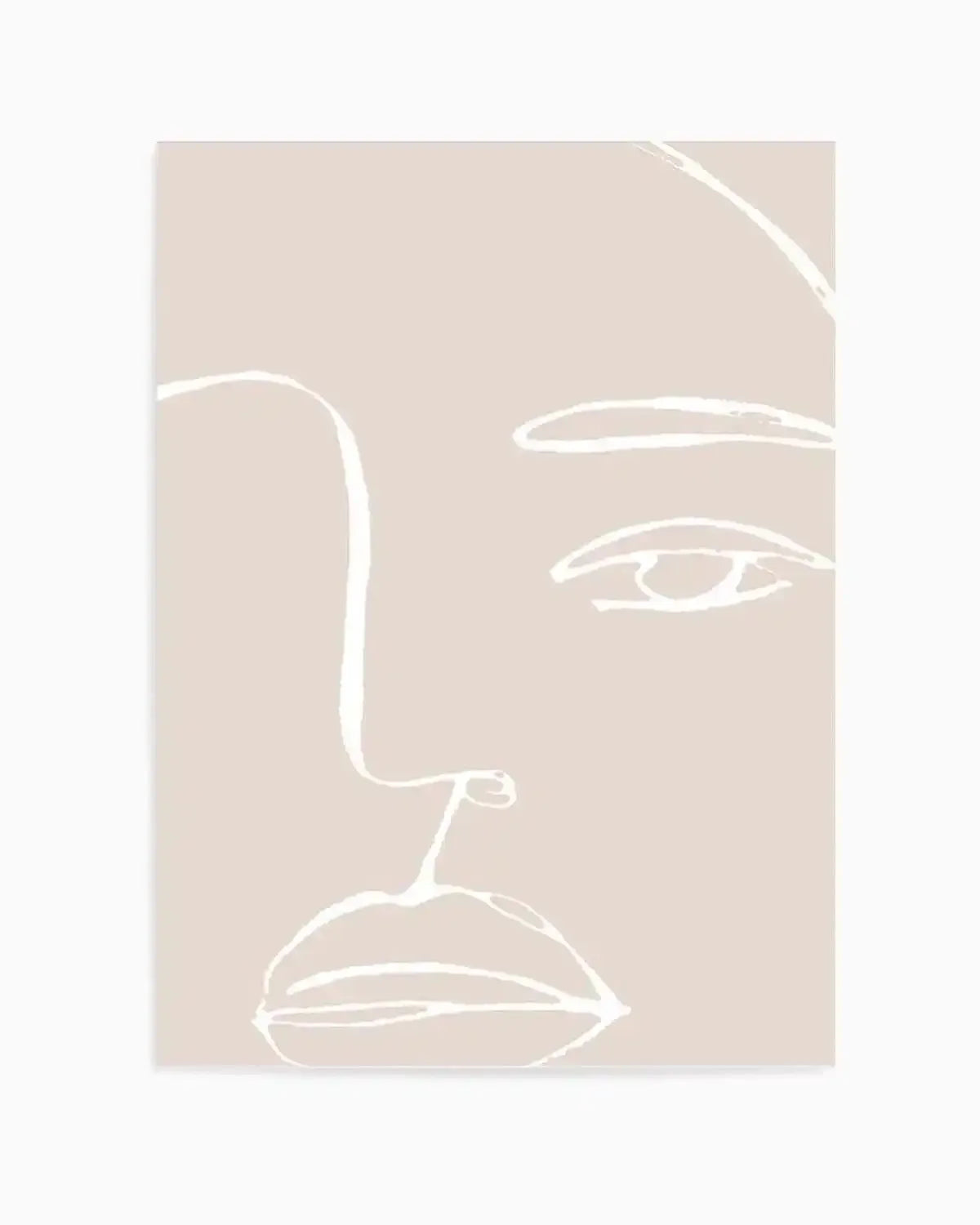 Her Face | Line Art Art Print from Olive et Oriel where you can shop wallpaper and artworks online