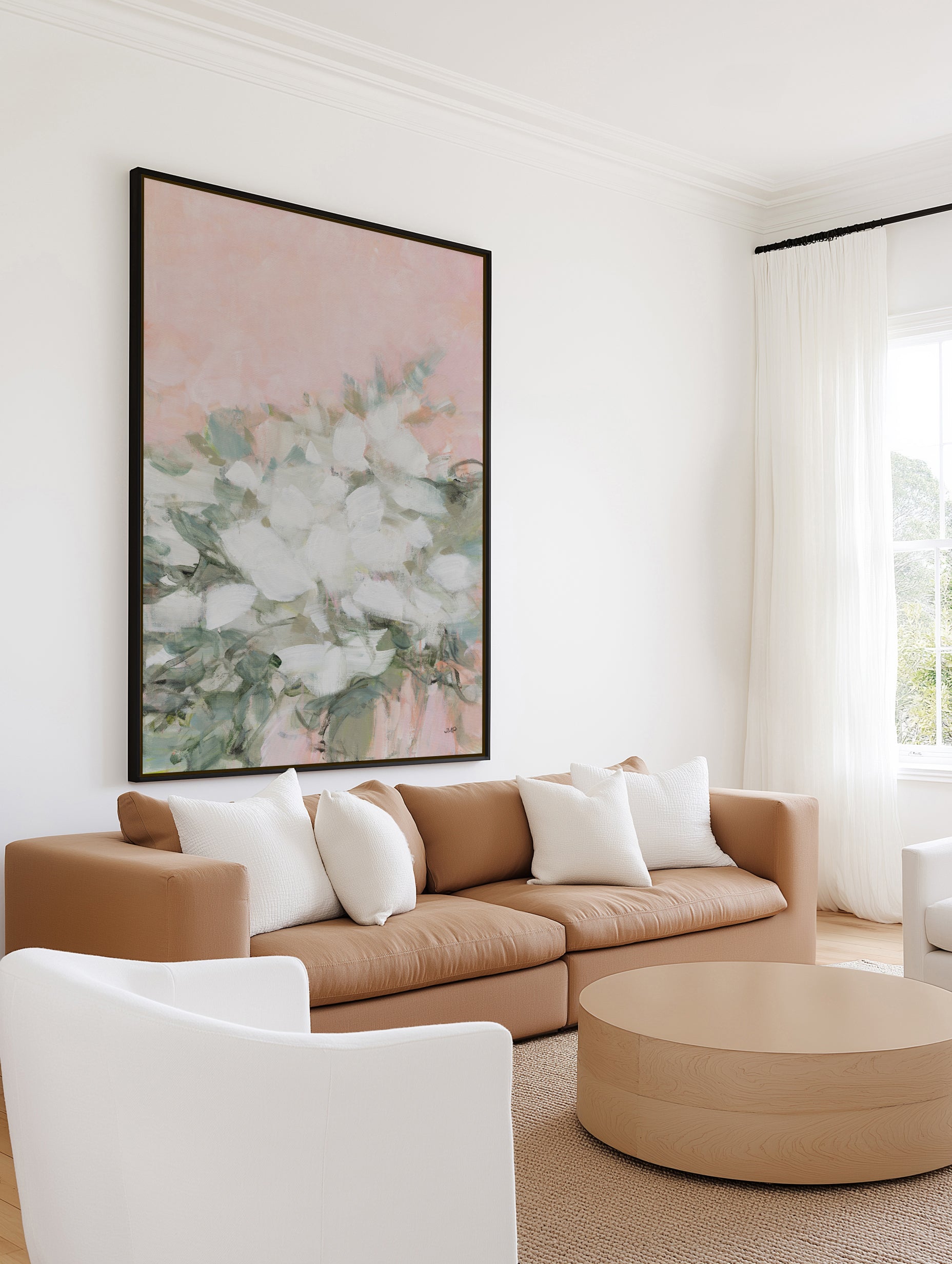 Her Garden I | Framed Canvas Art Print