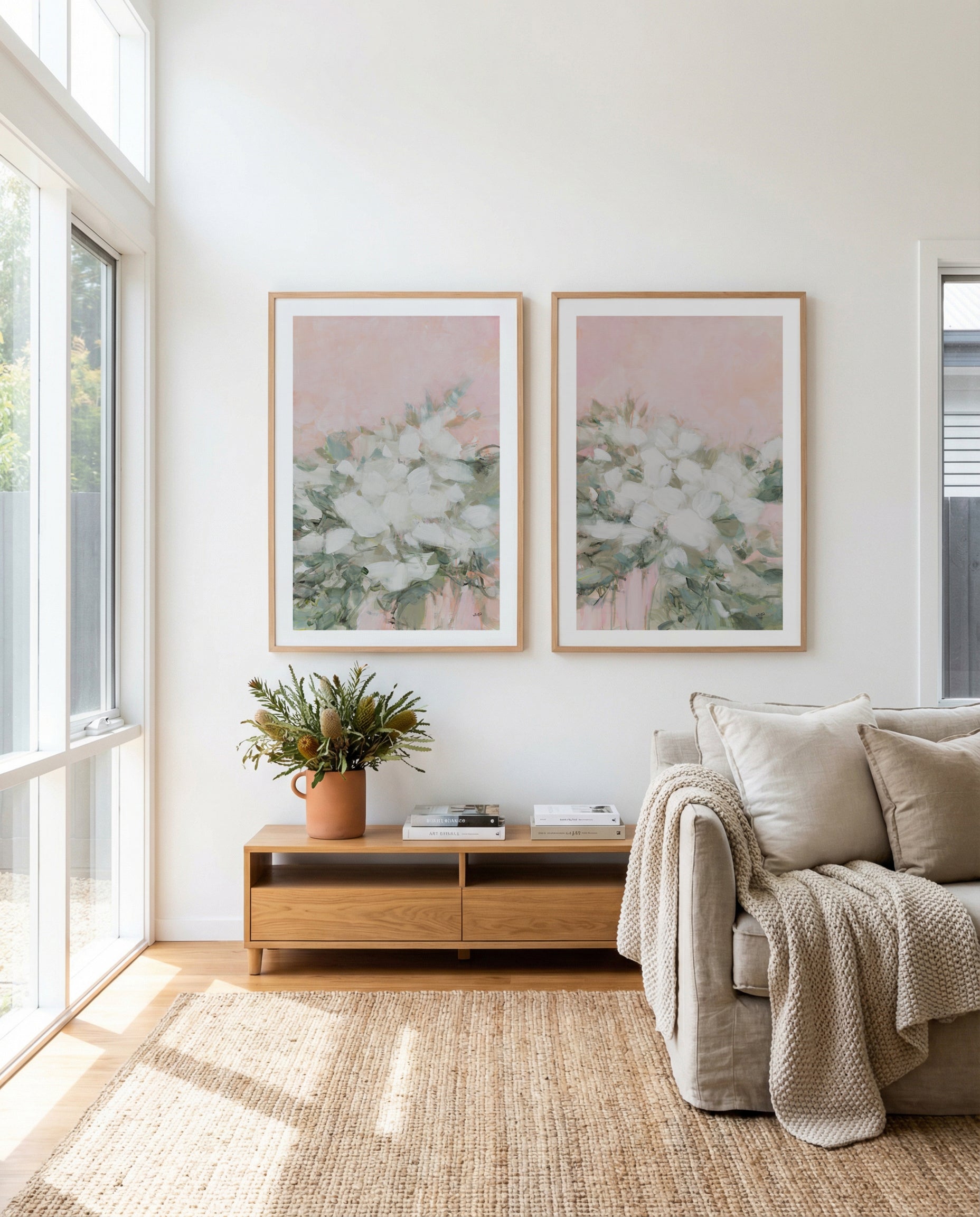 Her Garden I & II Art Print Set of 2 | Matching Wall Art