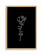 Her Wild Rose | B&W Art Print
