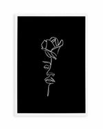 Her Wild Rose | B&W Art Print