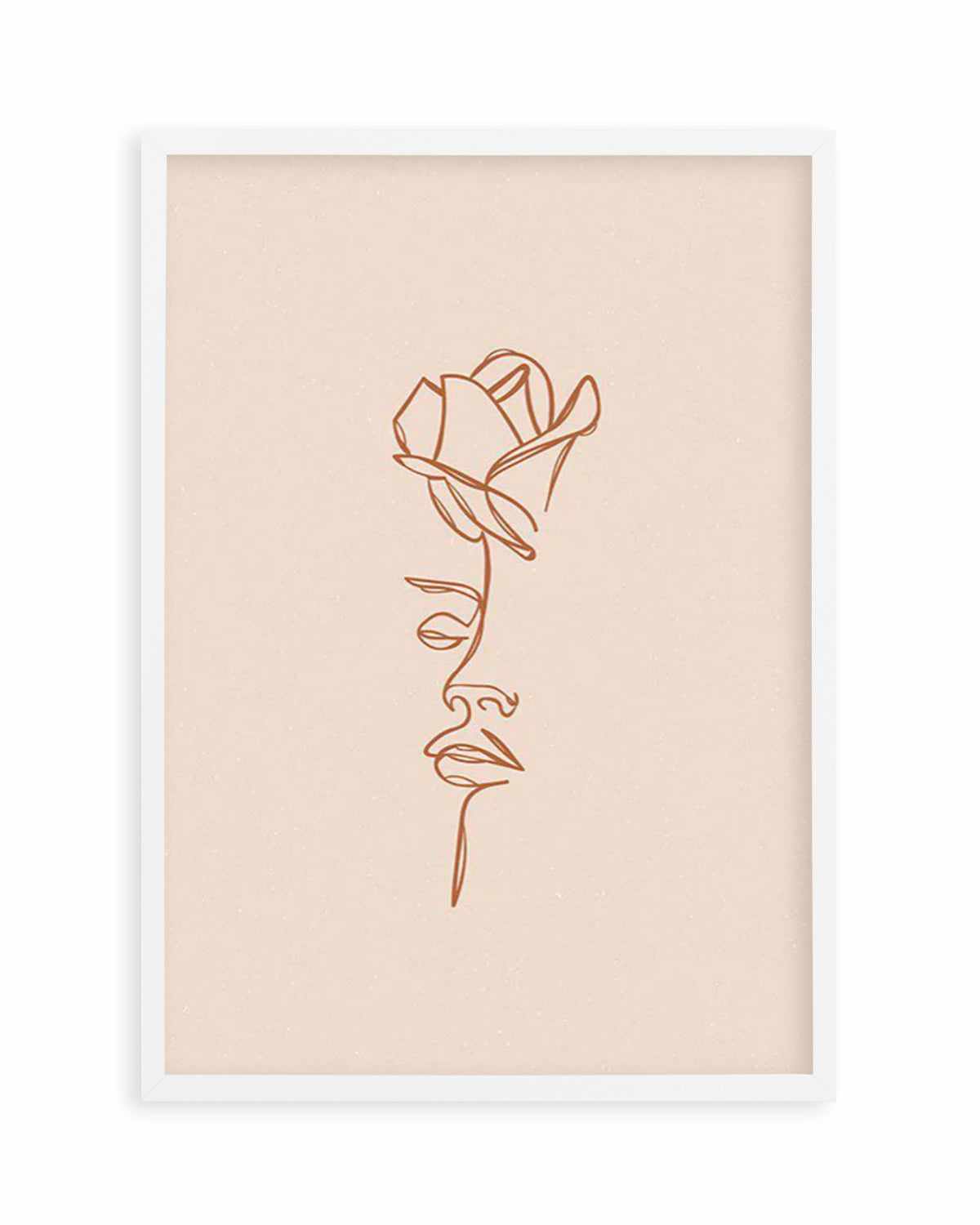 Her Wild Rose | Terracotta Art Print