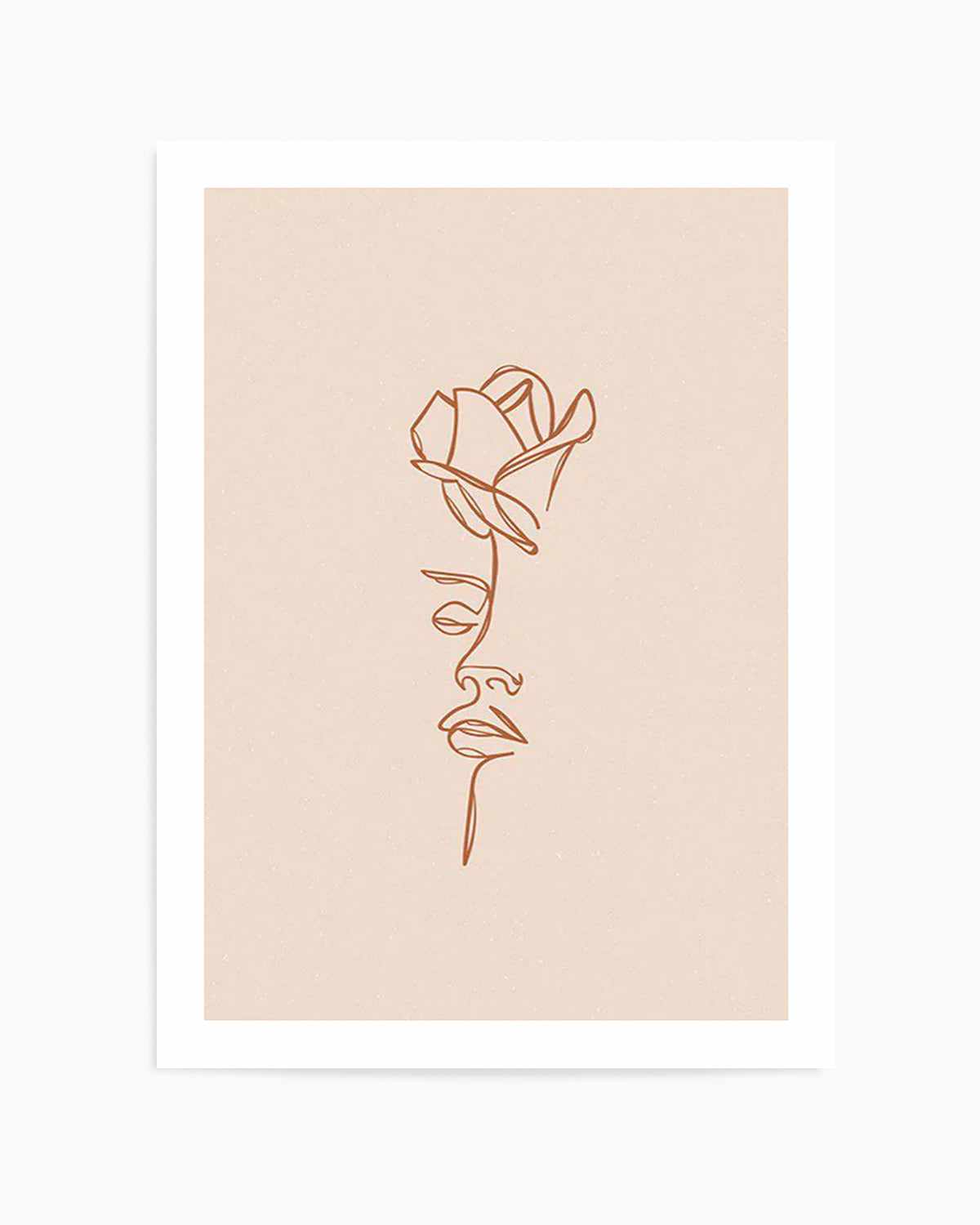 Her Wild Rose | Terracotta Art Print