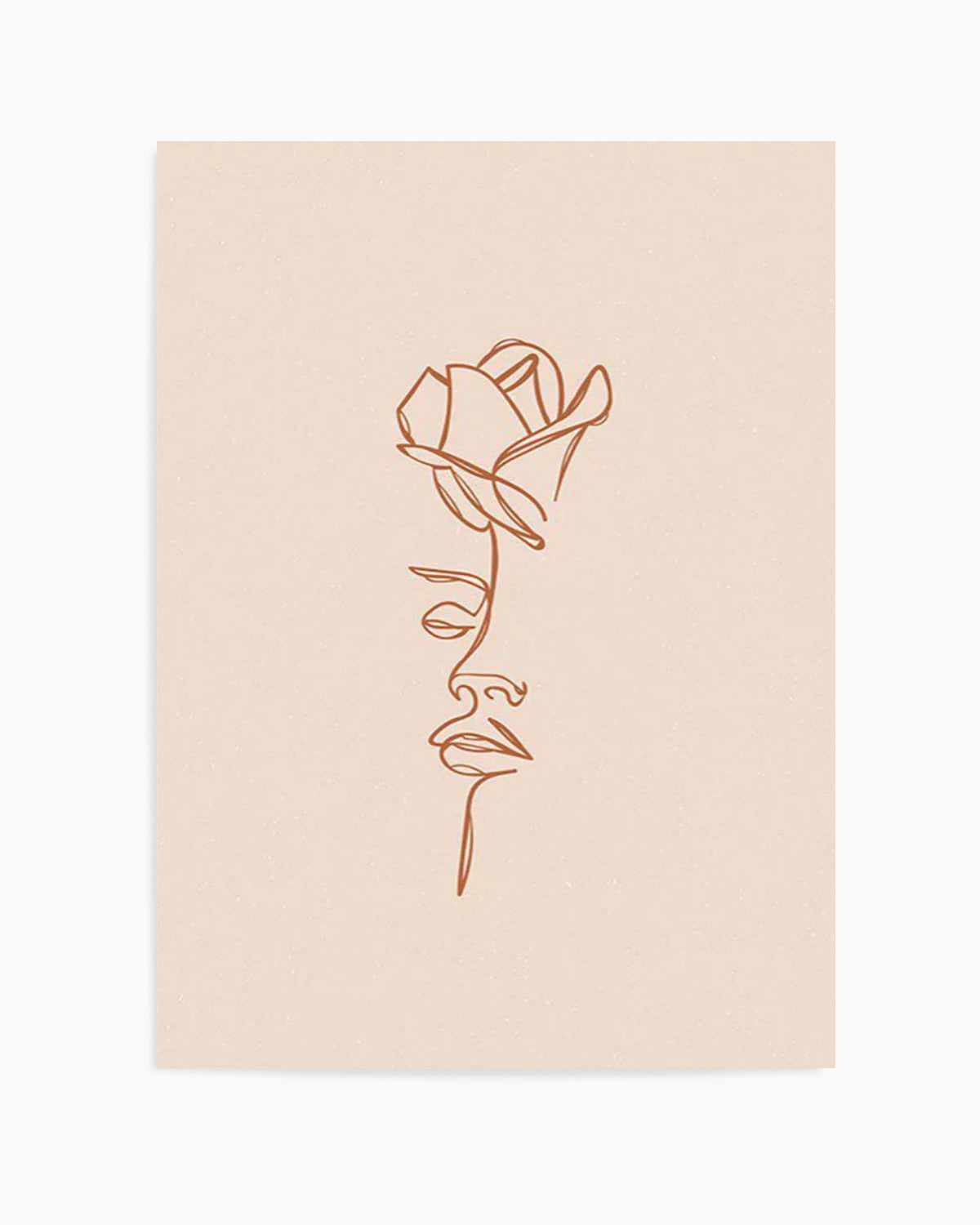 Her Wild Rose | Terracotta Art Print