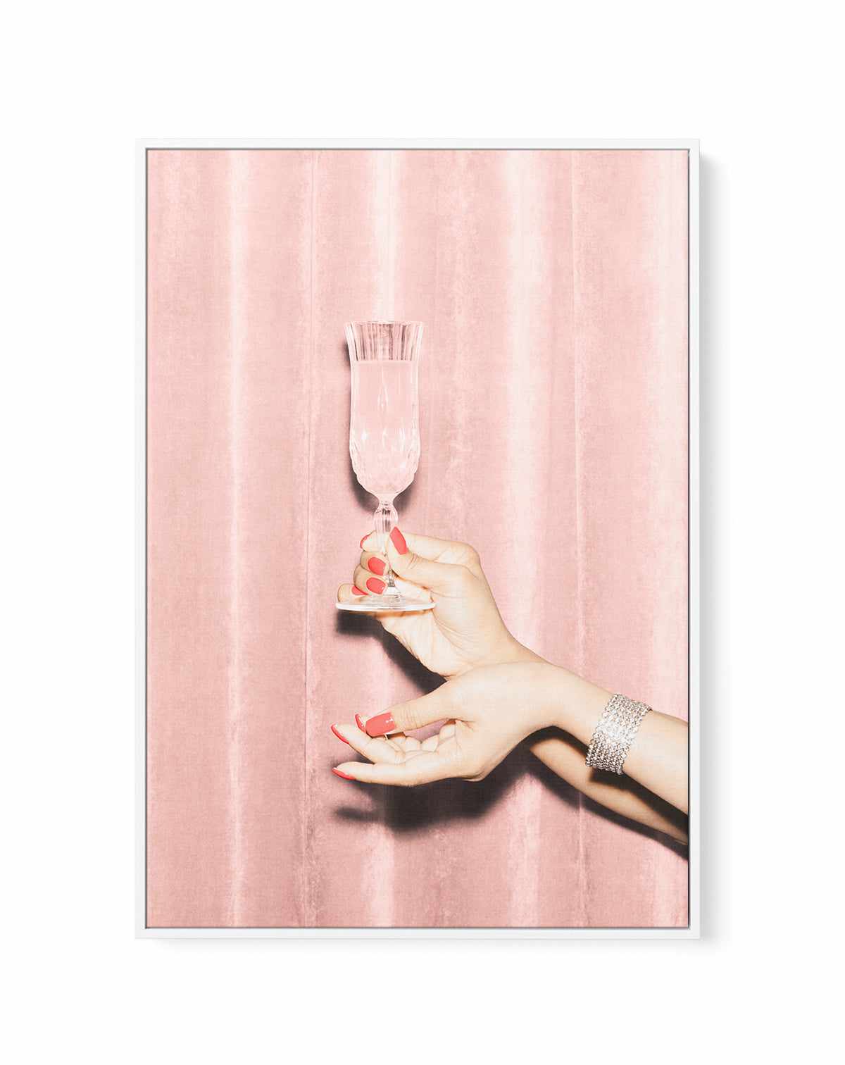 Heres to Pink 01 By Studio III | Framed Canvas Art Print from Olive et Oriel where you can shop wallpaper and artworks online