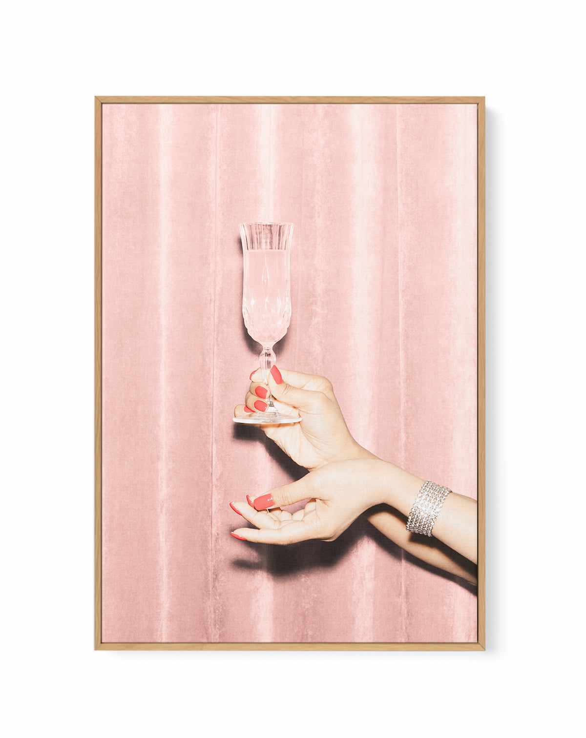 Heres to Pink 01 By Studio III | Framed Canvas Art Print from Olive et Oriel where you can shop wallpaper and artworks online