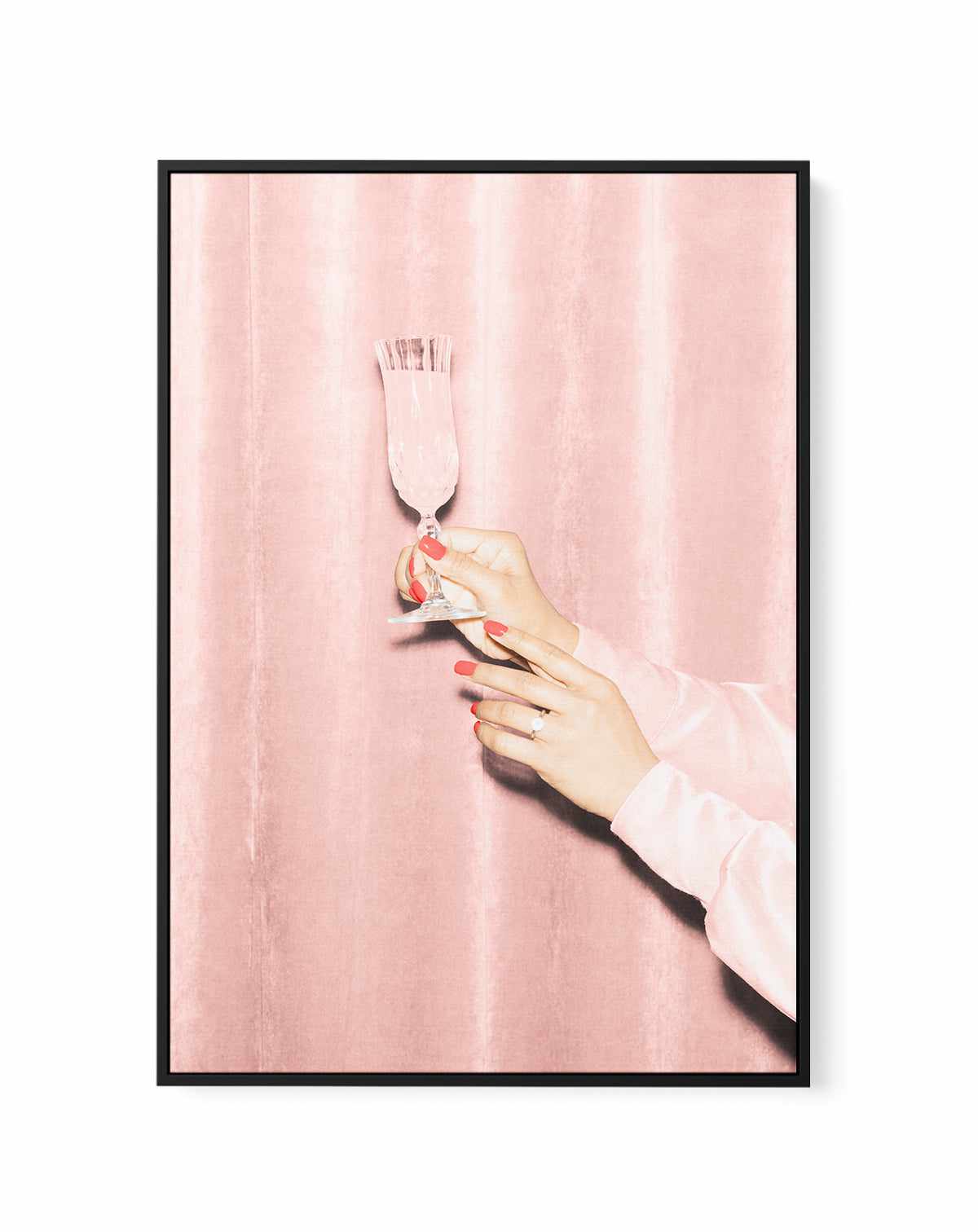 Heres to Pink 03 By Studio III | Framed Canvas Art Print