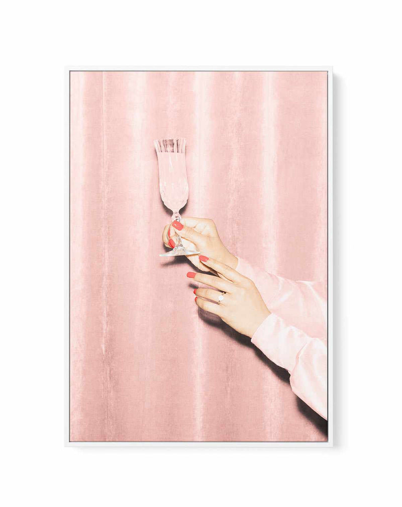 Heres to Pink 03 By Studio III | Framed Canvas Art Print