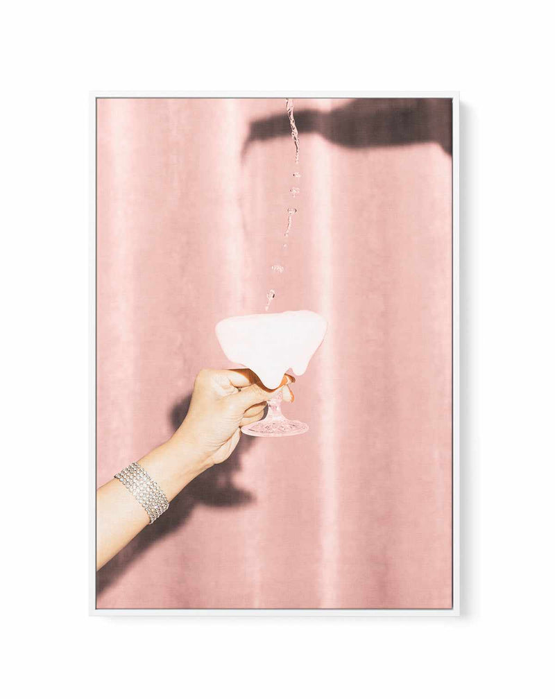 Heres to Pink 04 By Studio III | Framed Canvas Art Print
