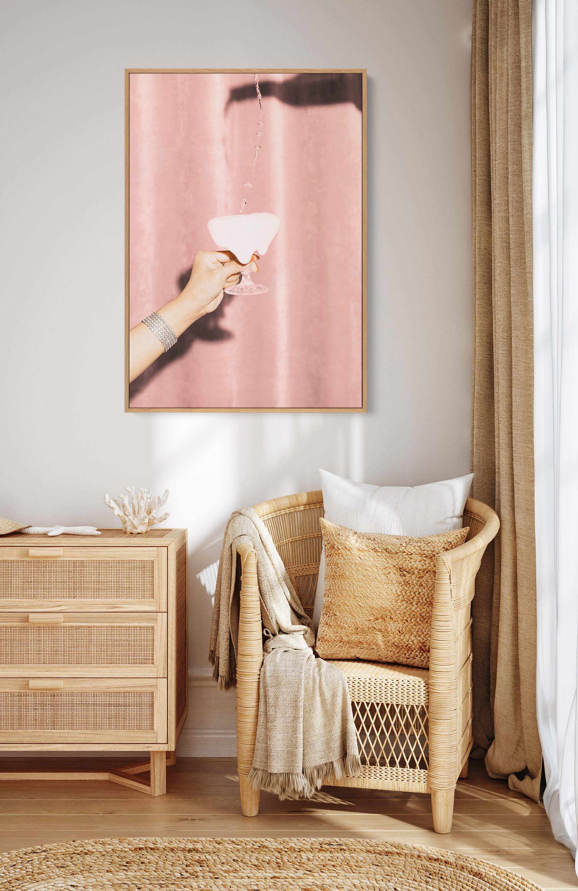 Heres to Pink 04 By Studio III | Framed Canvas Art Print from Olive et Oriel where you can shop wallpaper and artworks online