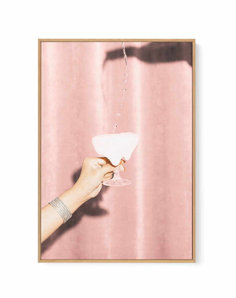 Heres to Pink 04 By Studio III | Framed Canvas Art Print