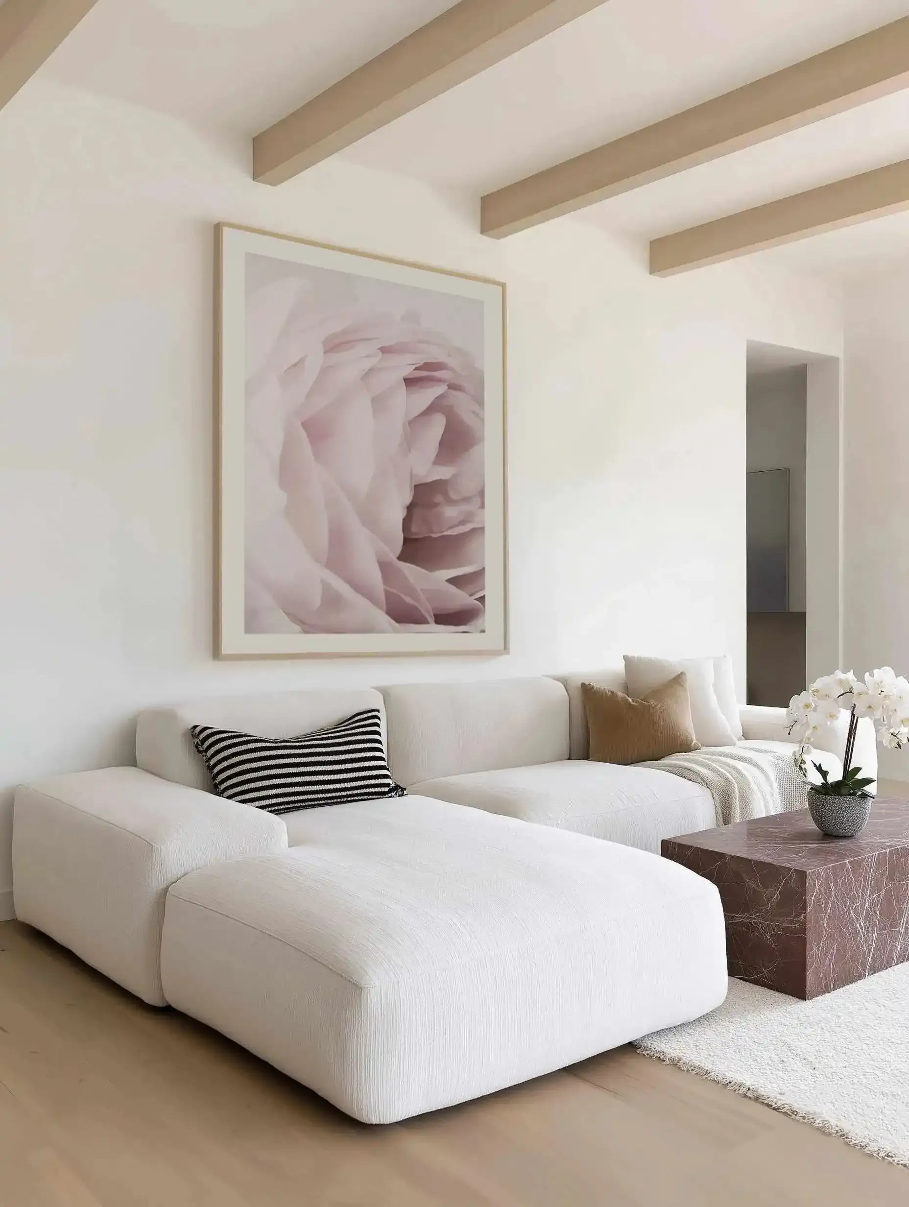 Heritage Rose Art Print from Olive et Oriel where you can shop wallpaper and artworks online