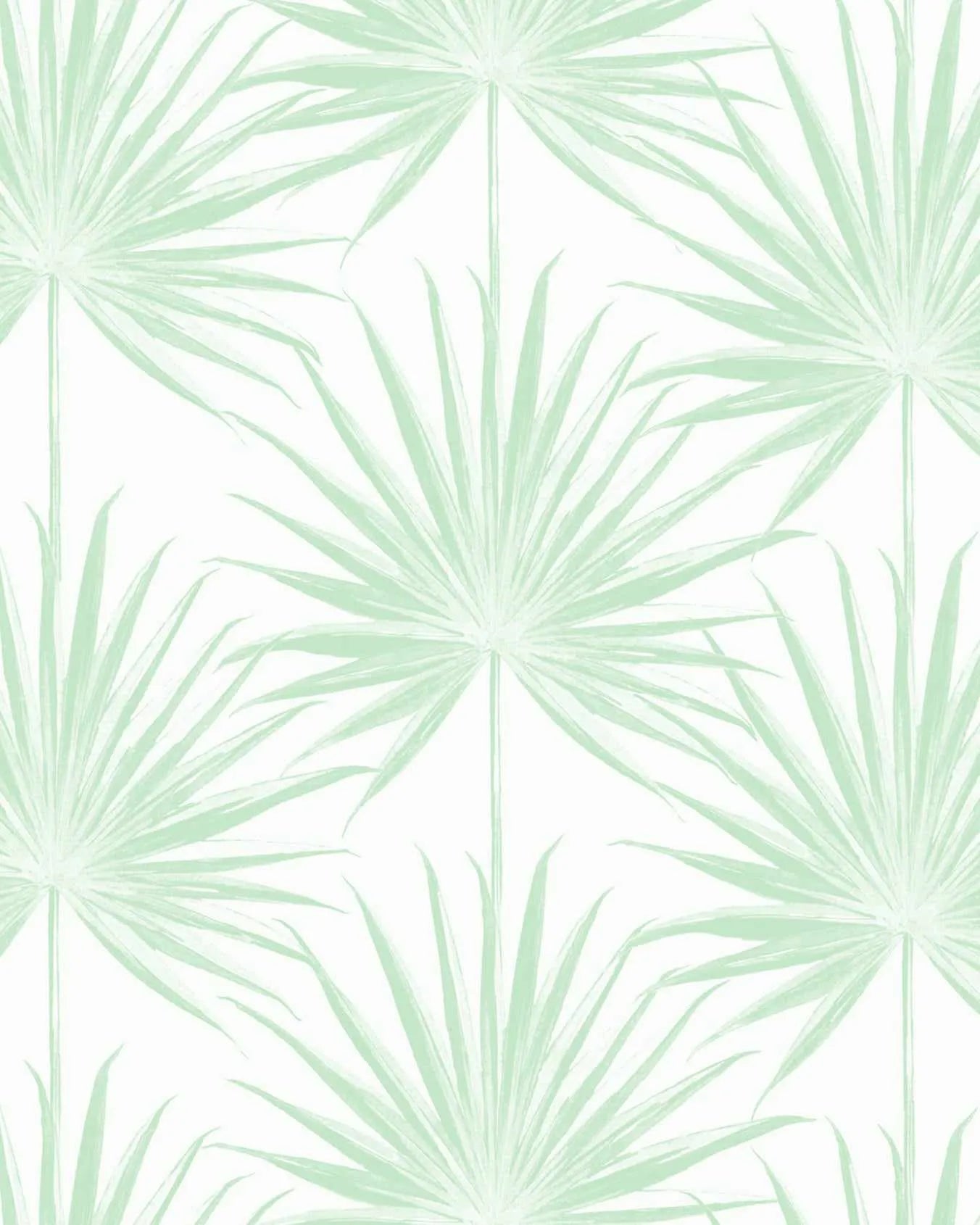 Coastal Palm Wallpaper in Green from Olive et Oriel where you can shop wallpaper and artworks online