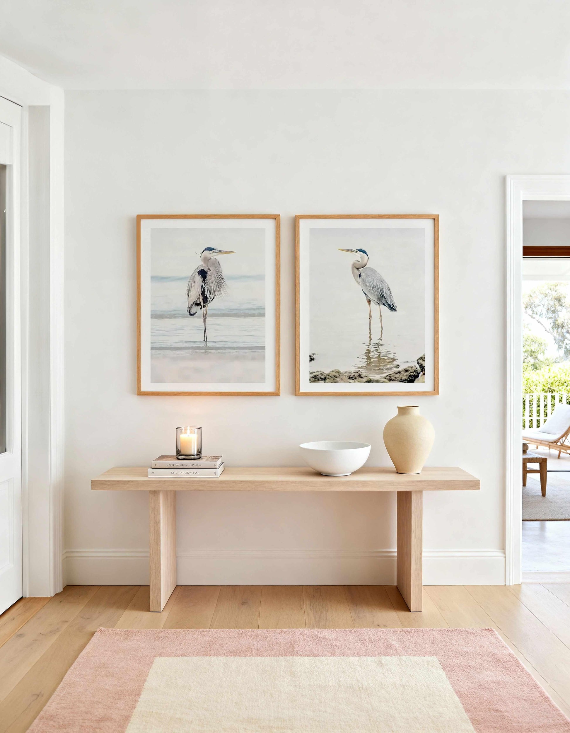 Heron No I & II Art Print Set of 2 | Matching Wall Art from Olive et Oriel where you can shop wallpaper and artworks online
