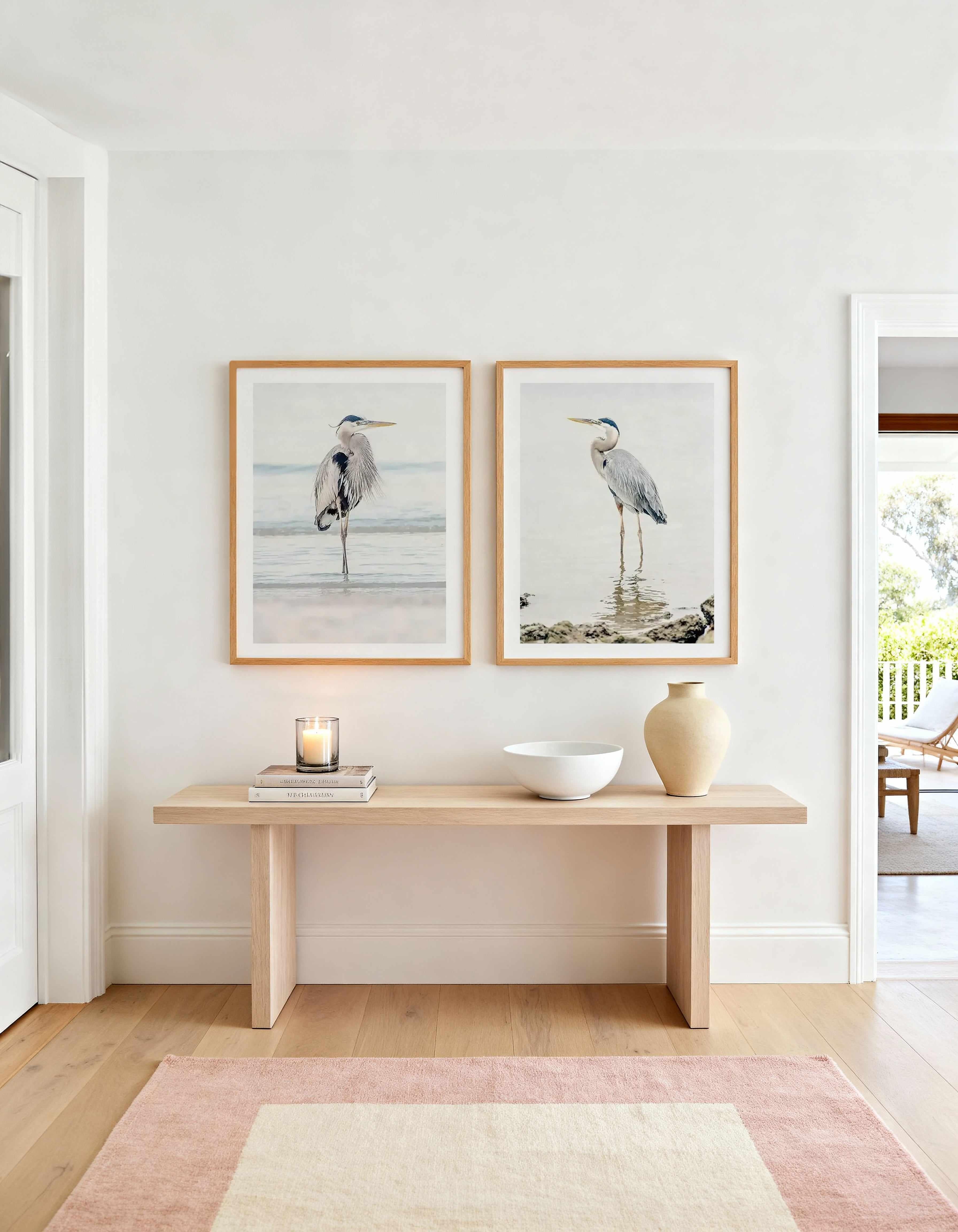 Heron No I & II Art Print Set of 2 | Matching Wall Art from Olive et Oriel where you can shop wallpaper and artworks online