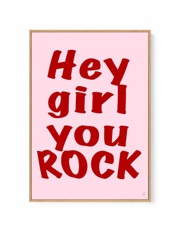 You ROCK! | Framed Canvas Art Print from Olive et Oriel where you can shop wallpaper and artworks online