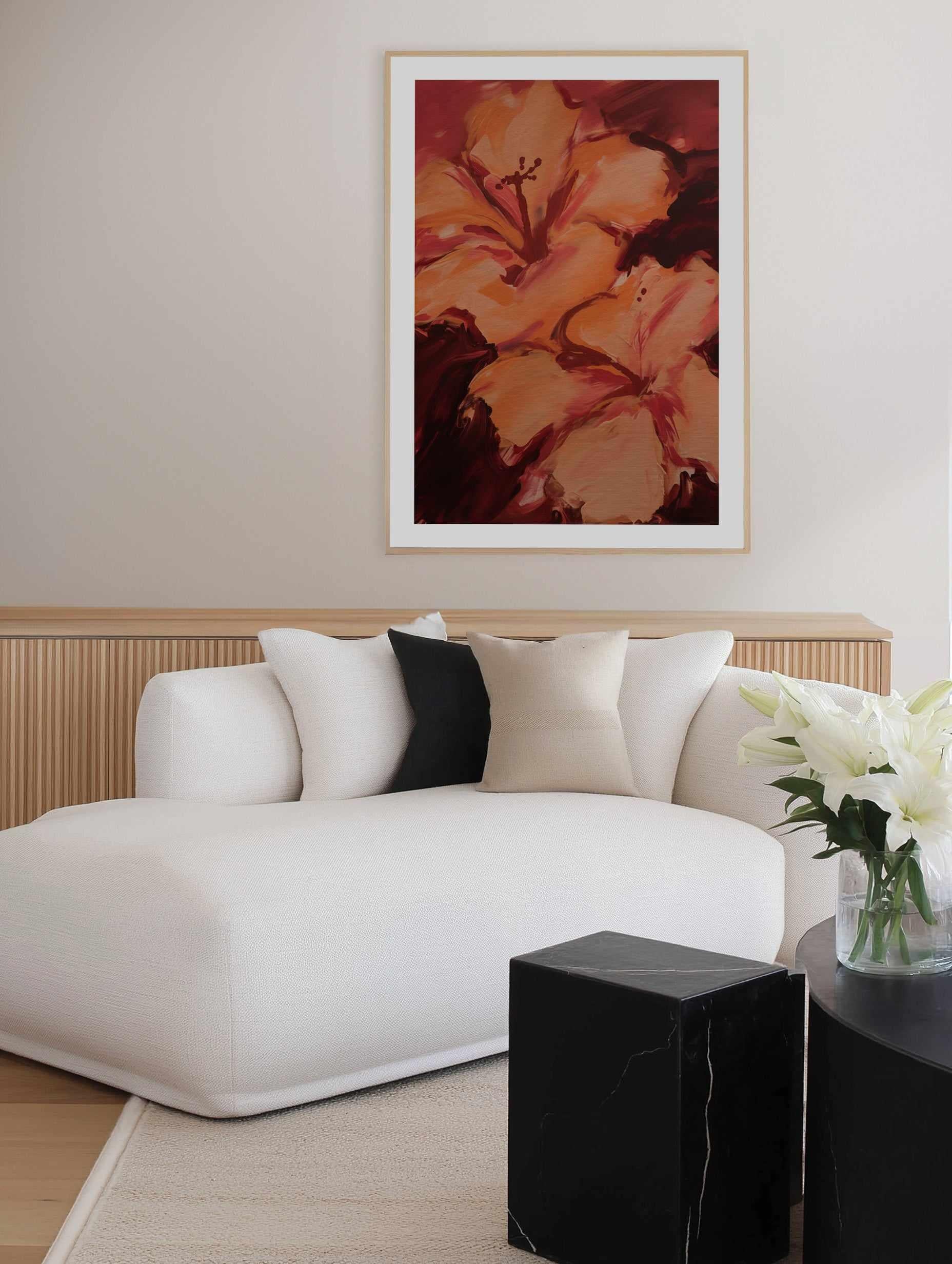 Hibisca I | Art Print from Olive et Oriel where you can shop wallpaper and artworks online