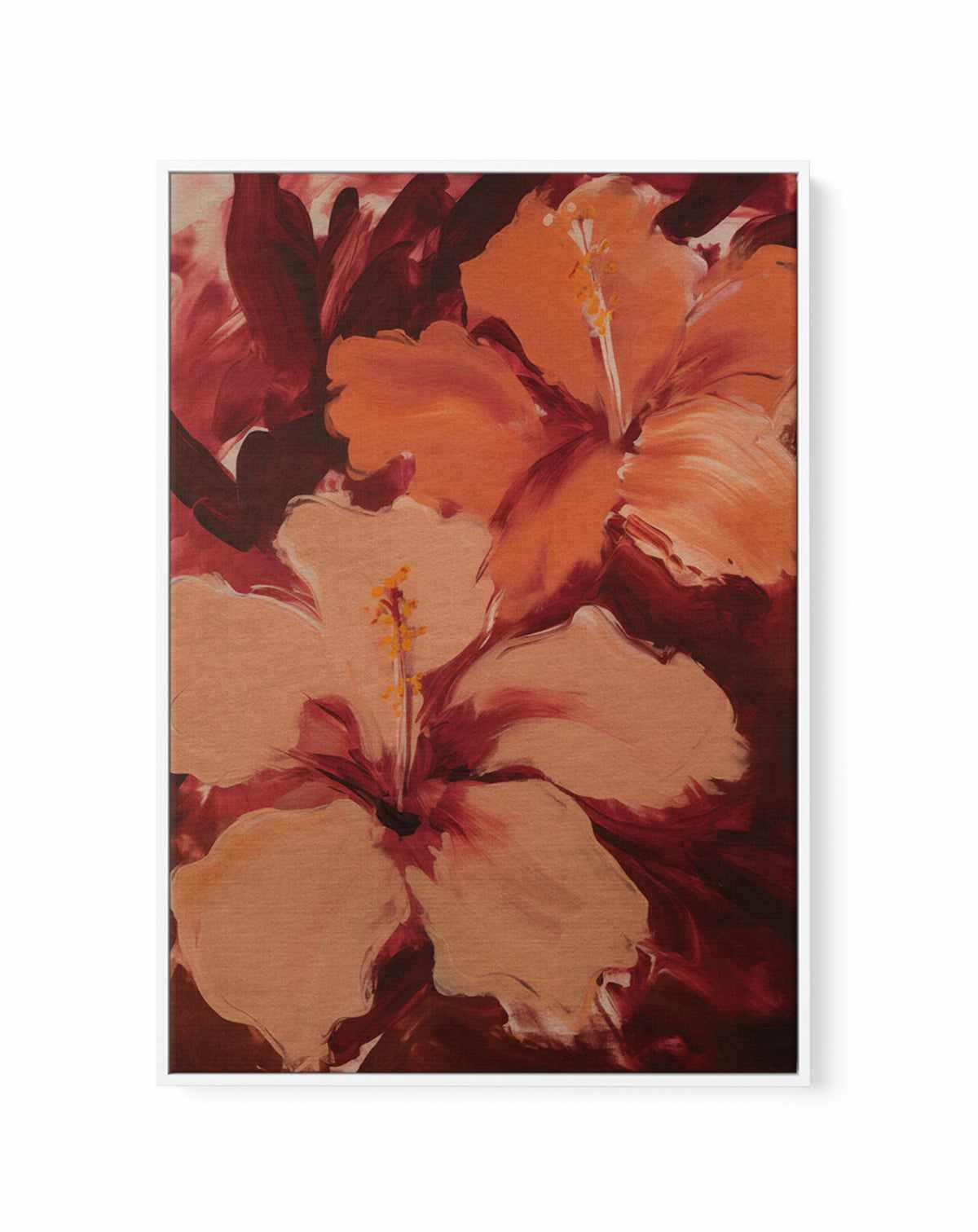 Hibisca II | Framed Canvas Art Print from Olive et Oriel where you can shop wallpaper and artworks online