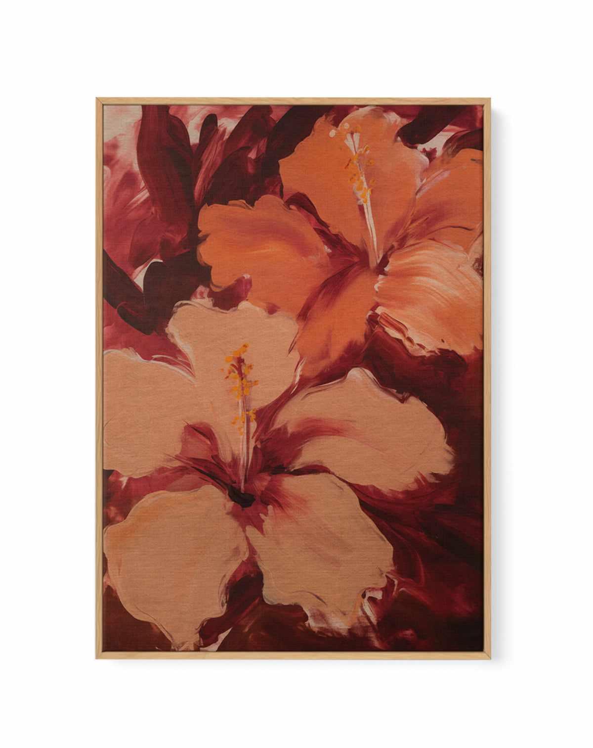 Hibisca II | Framed Canvas Art Print from Olive et Oriel where you can shop wallpaper and artworks online
