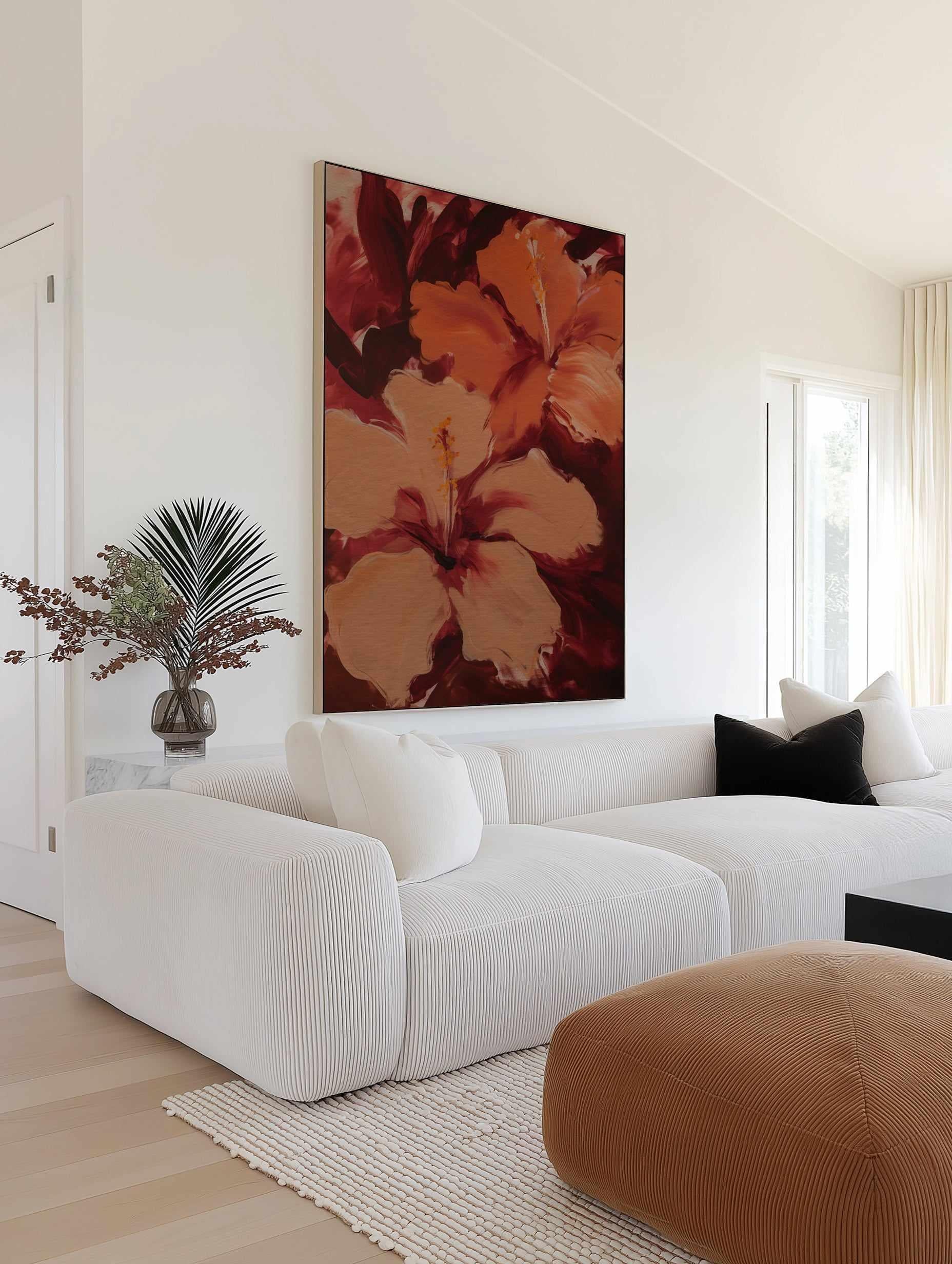 Hibisca II | Framed Canvas Art Print from Olive et Oriel where you can shop wallpaper and artworks online