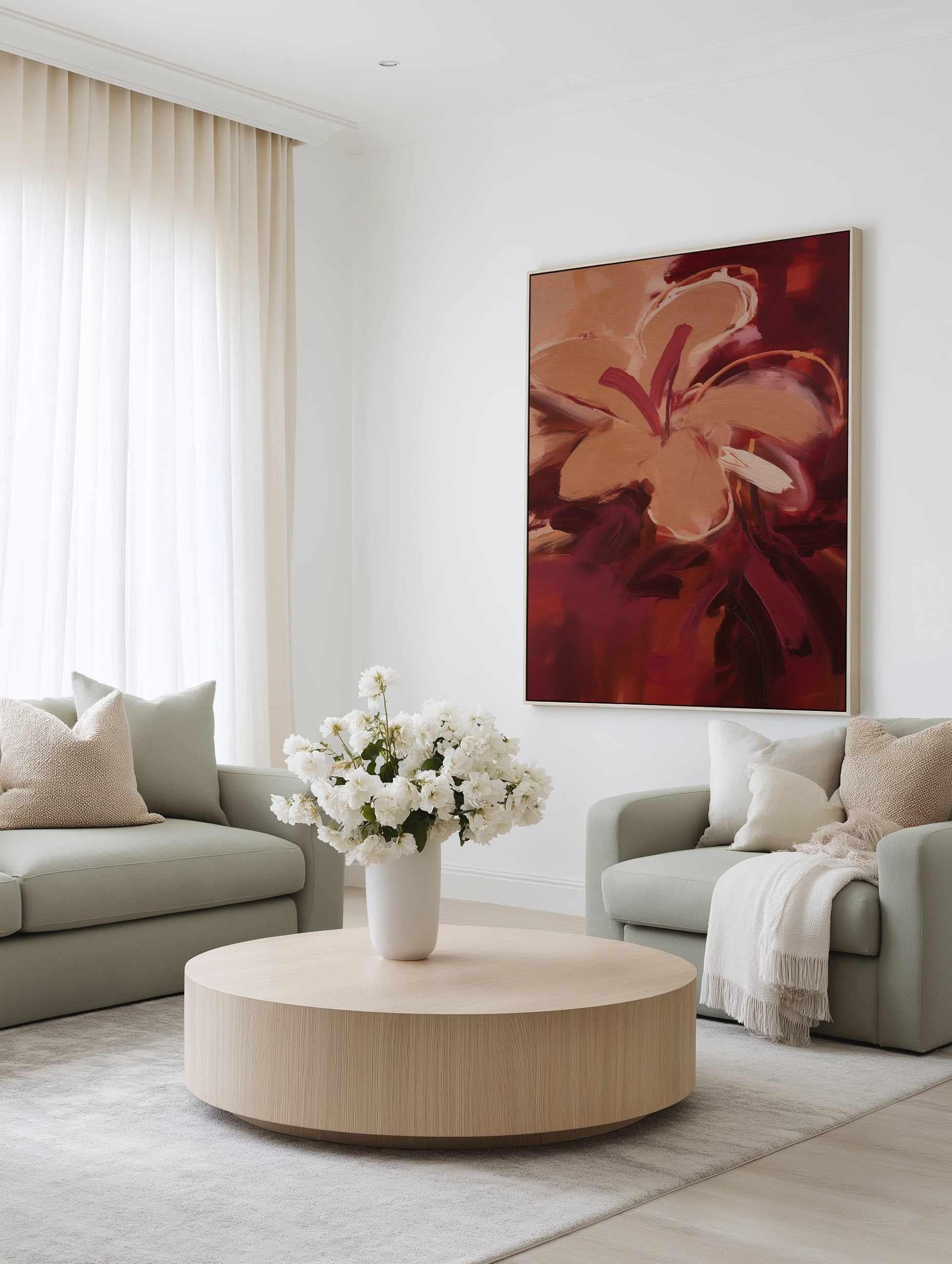 Hibisca III | Framed Canvas Art Print from Olive et Oriel where you can shop wallpaper and artworks online