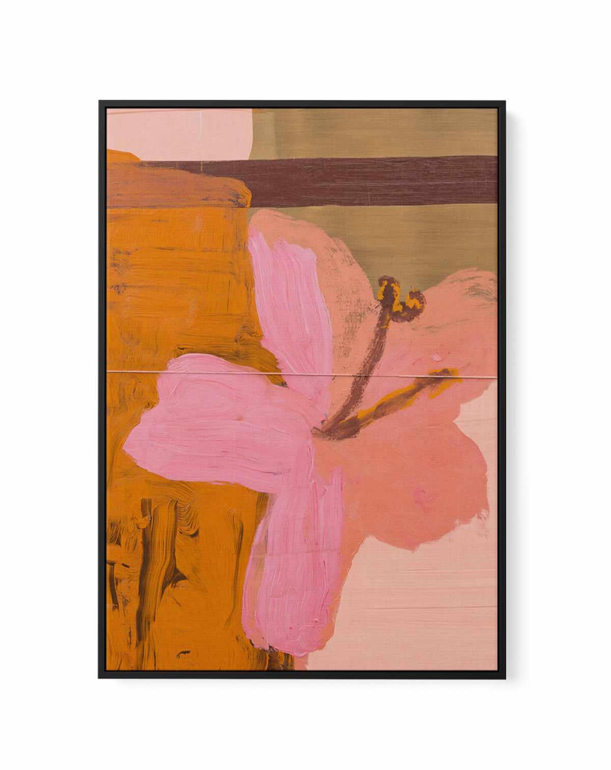 Hibiscus Heat II | Framed Canvas Art Print from Olive et Oriel where you can shop wallpaper and artworks online