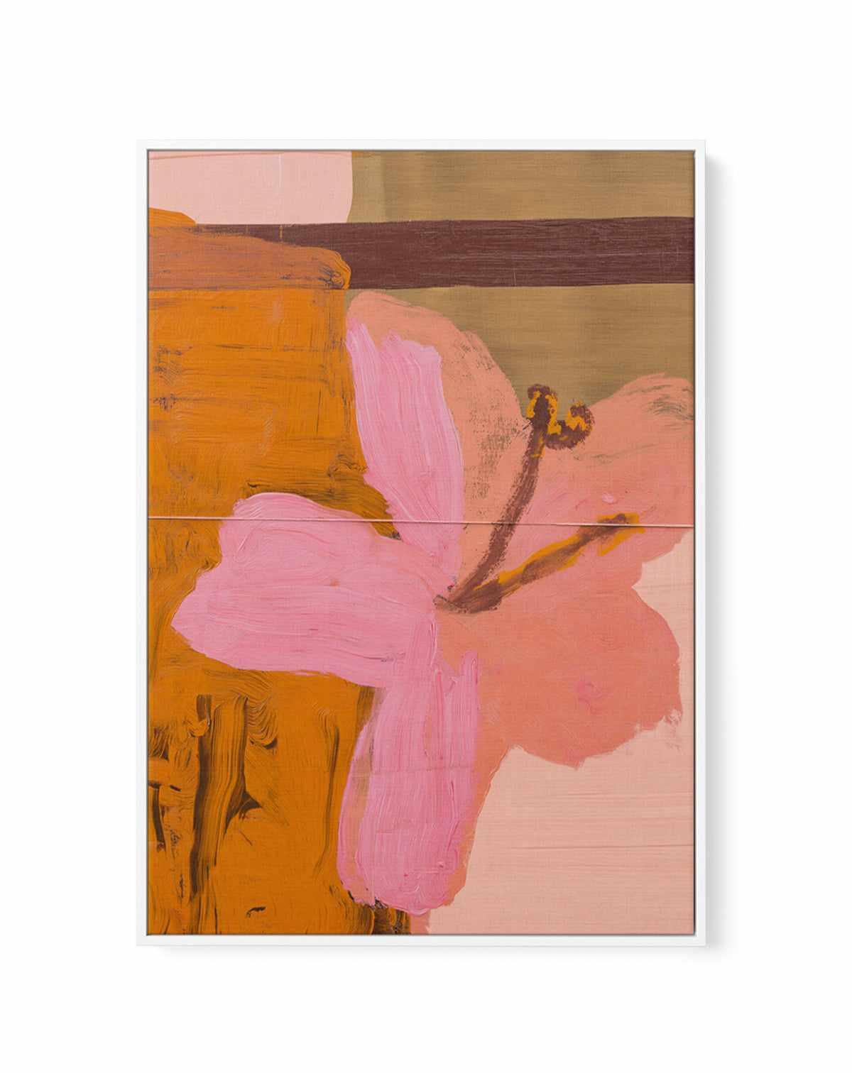 Hibiscus Heat II | Framed Canvas Art Print from Olive et Oriel where you can shop wallpaper and artworks online