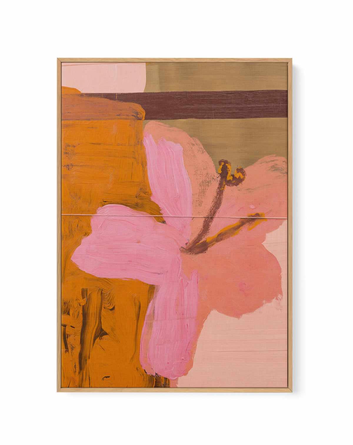 Hibiscus Heat II | Framed Canvas Art Print from Olive et Oriel where you can shop wallpaper and artworks online