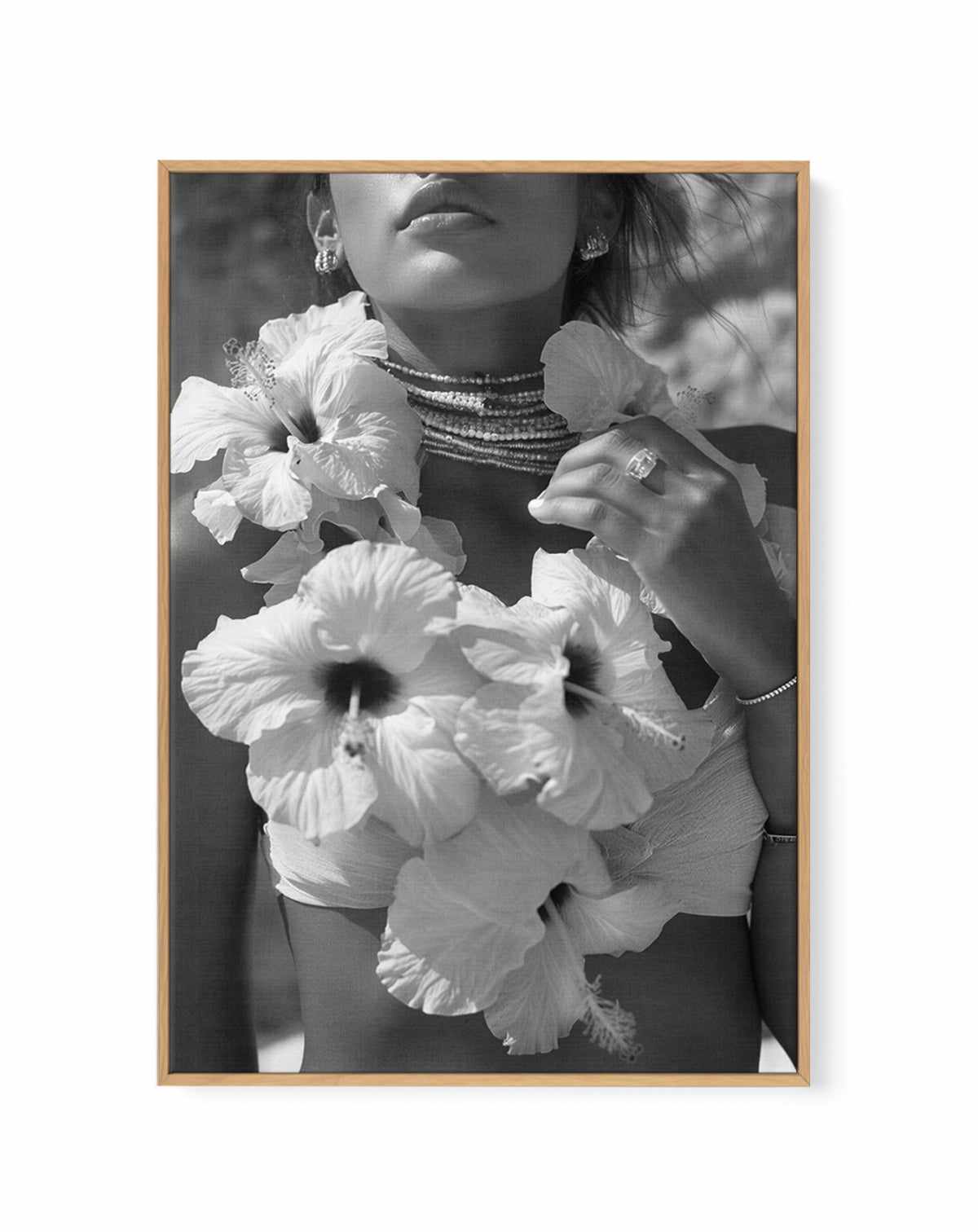 Hibiscus Lei I | Framed Canvas Art Print