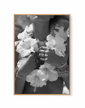 Hibiscus Lei II | Framed Canvas Art Print from Olive et Oriel where you can shop wallpaper and artworks online