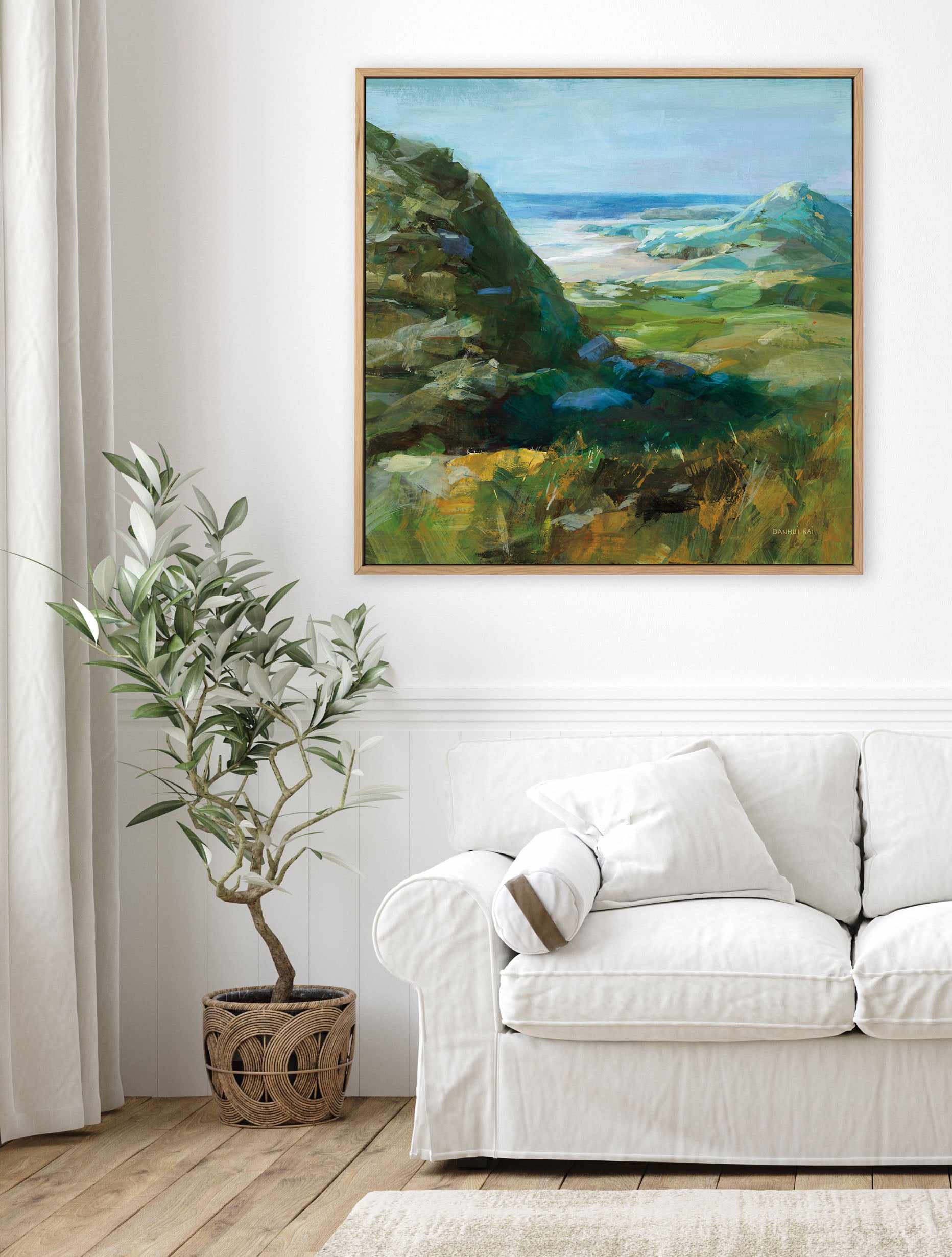 Hidden Beach | Framed Canvas Art Print