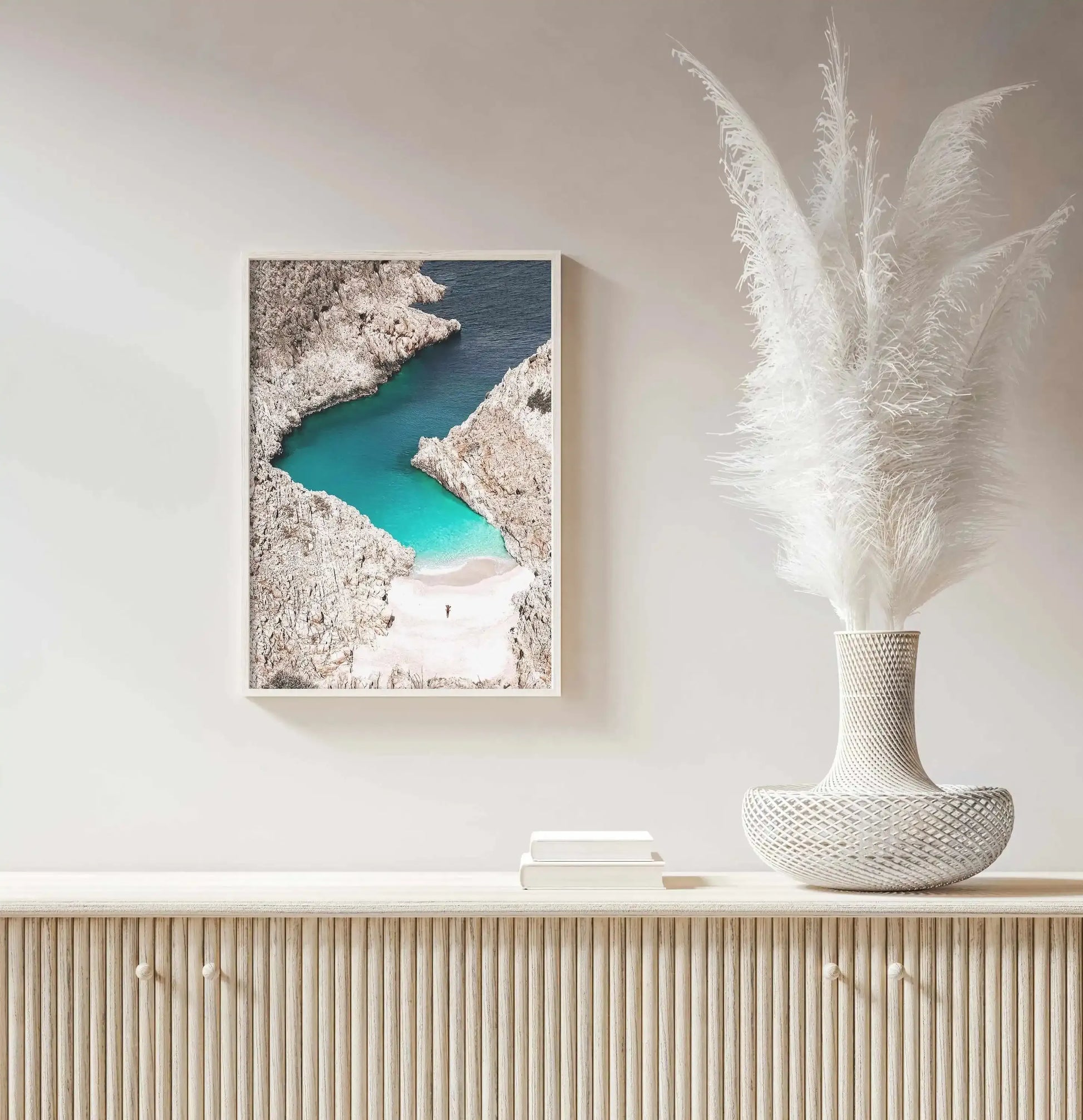 Hideaway, Crete Art Print-Shop Greece Wall Art Prints Online with Olive et Oriel - Our collection of Greek Islands art prints offer unique wall art including blue domes of Santorini in Oia, mediterranean sea prints and incredible posters from Milos and other Greece landscape photography - this collection will add mediterranean blue to your home, perfect for updating the walls in coastal, beach house style. There is Greece art on canvas and extra large wall art with fast, free shipping across Aus