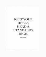 High Standards | Coco Chanel Art Print