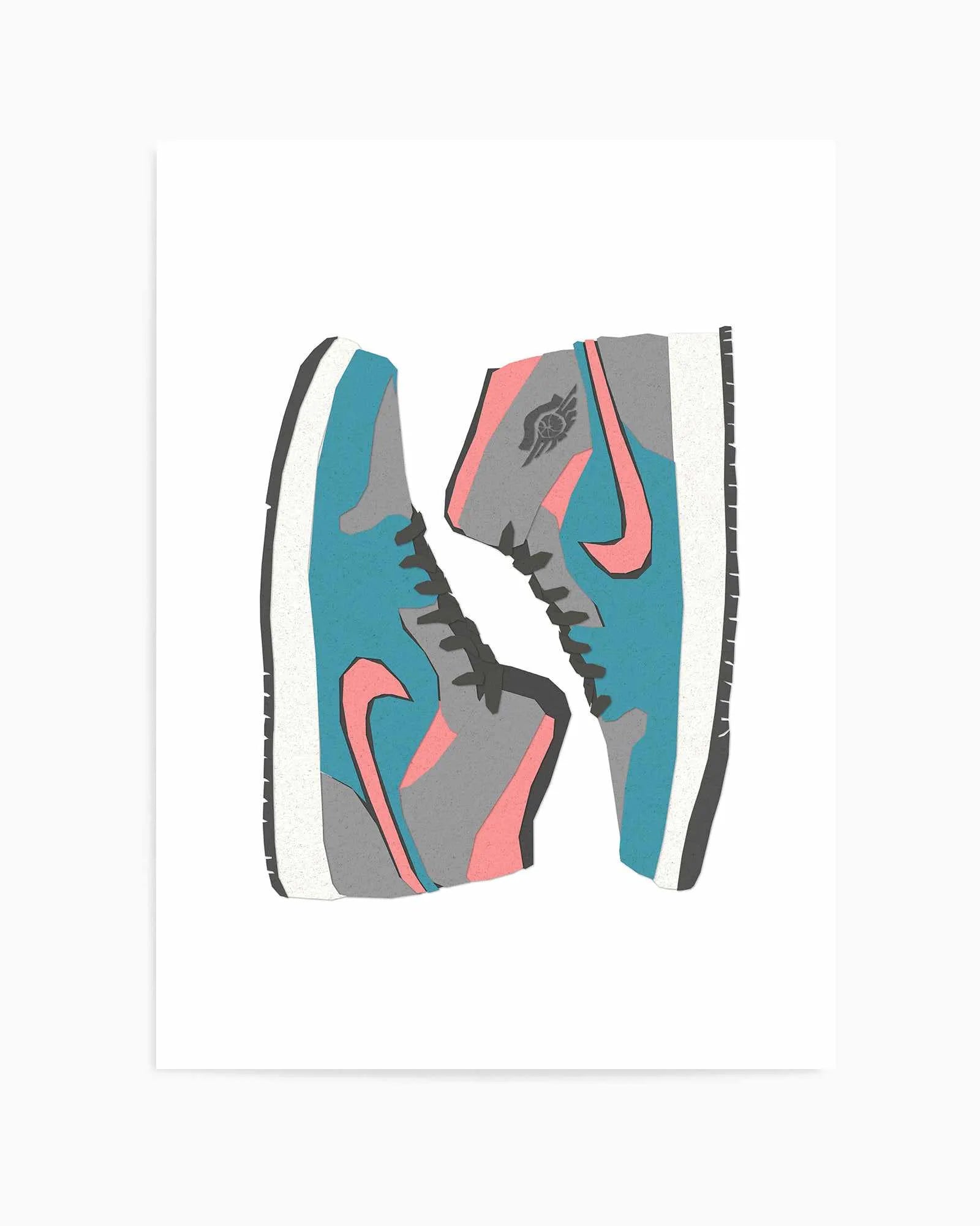 High Top Jordans | Art Print from Olive et Oriel where you can shop wallpaper and artworks online