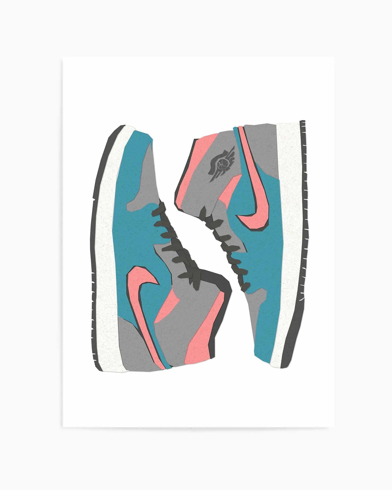 High Top Jordans | Art Print from Olive et Oriel where you can shop wallpaper and artworks online