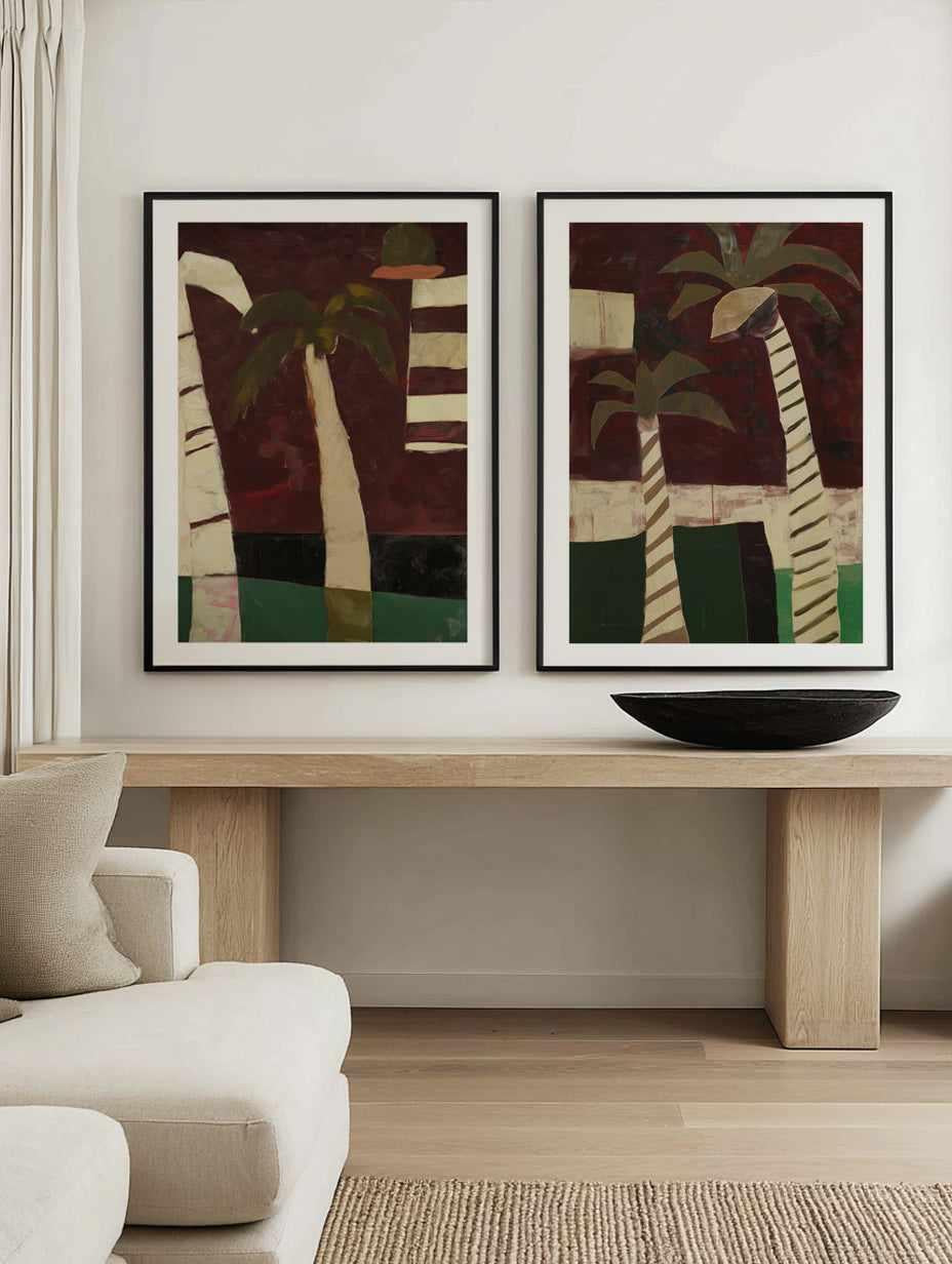 High Desert Palms I & II Art Print Set of 2 | Matching Wall Art from Olive et Oriel where you can shop wallpaper and artworks online