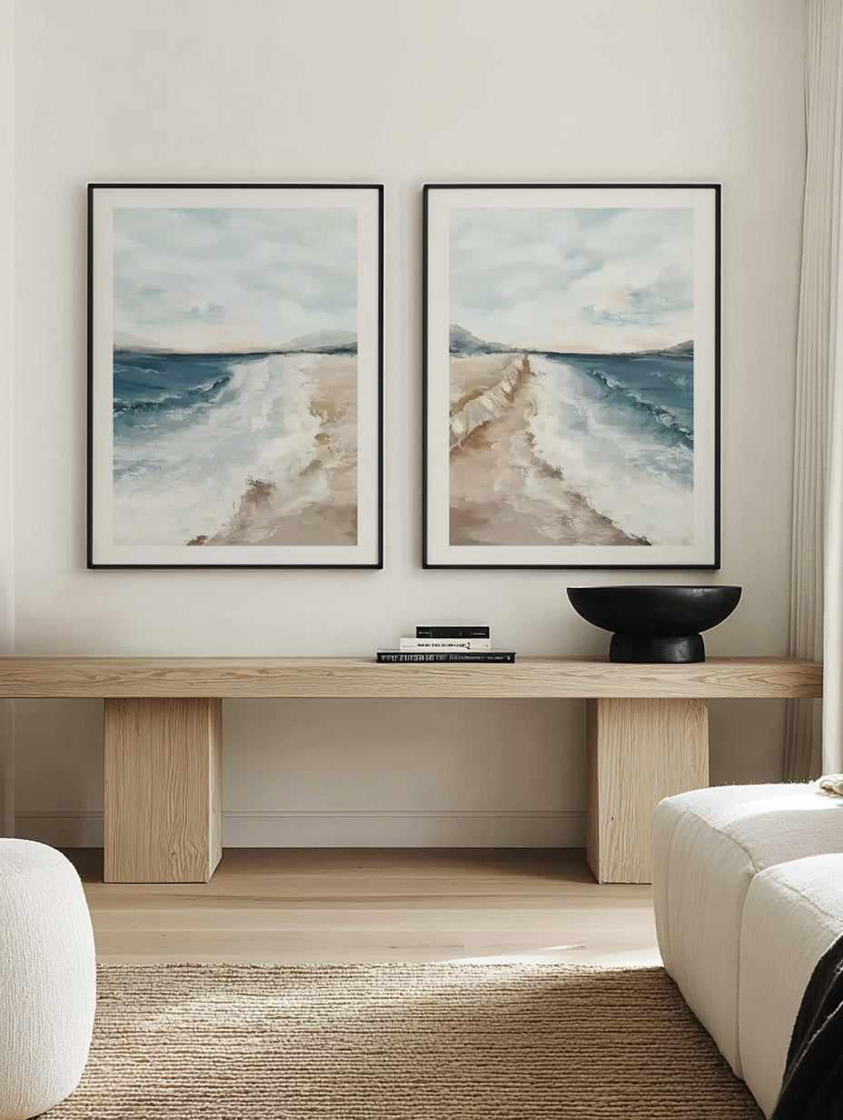 High Tide I & II Art Print Set of 2 | Matching Wall Art from Olive et Oriel where you can shop wallpaper and artworks online