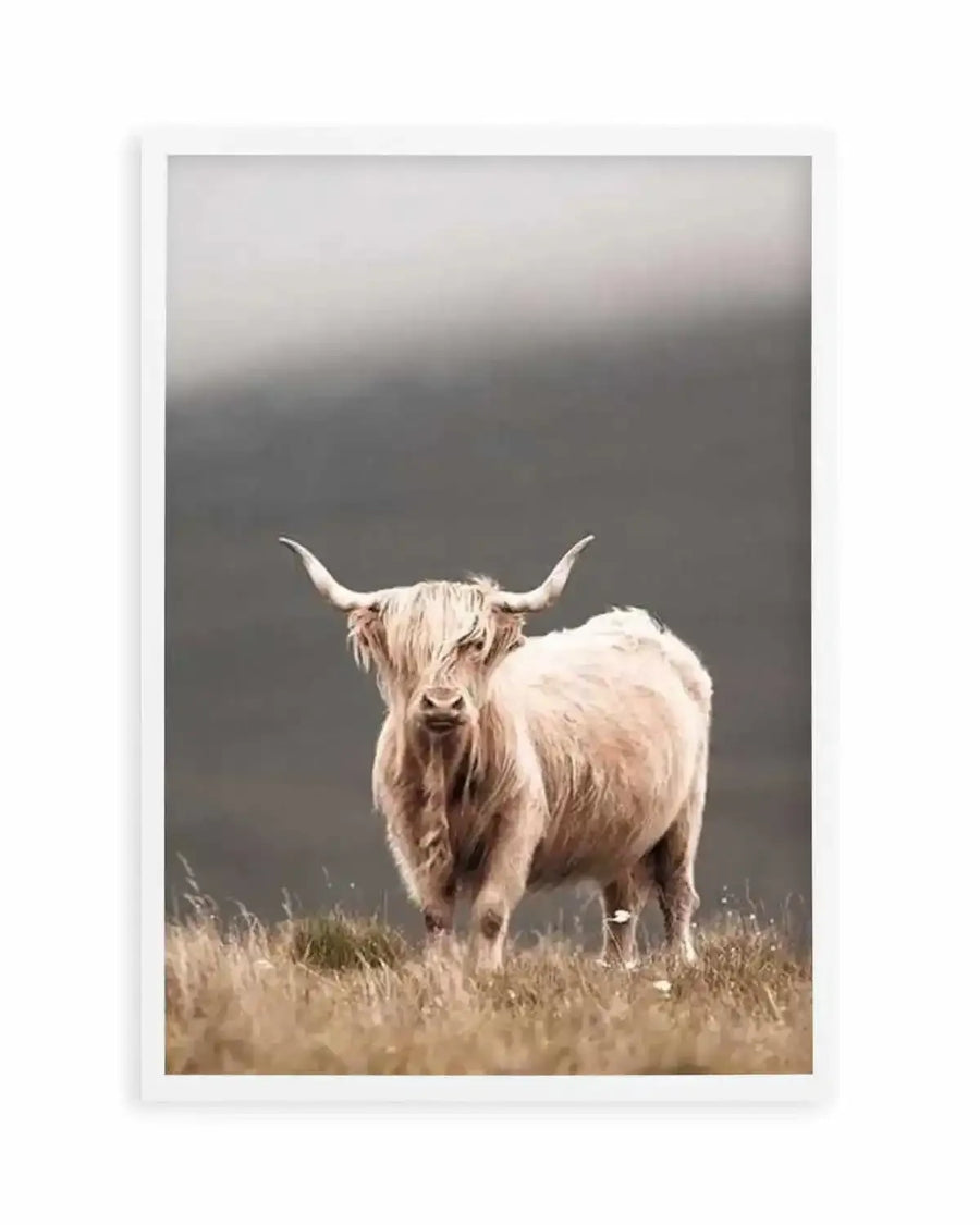 Highland Cow Art Print from Olive et Oriel where you can shop wallpaper and artworks online