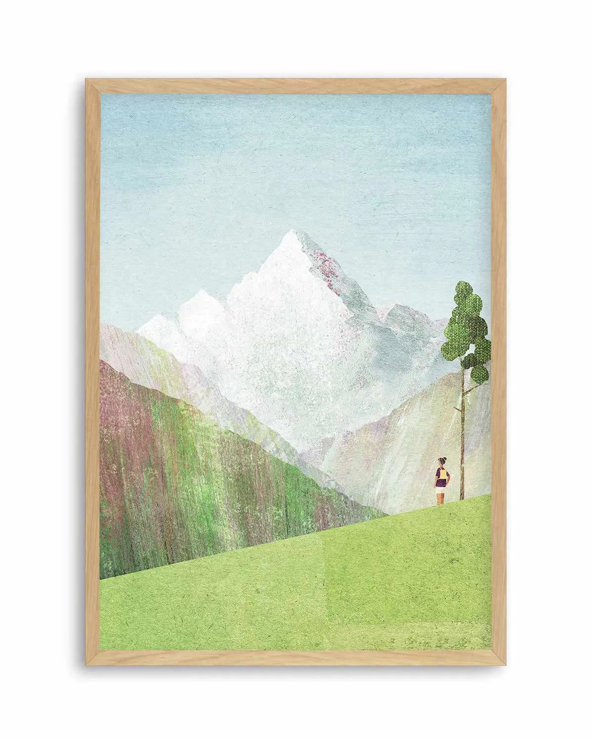 Hiking in the Mountains by Henry Rivers Art Print from Olive et Oriel where you can shop wallpaper and artworks online